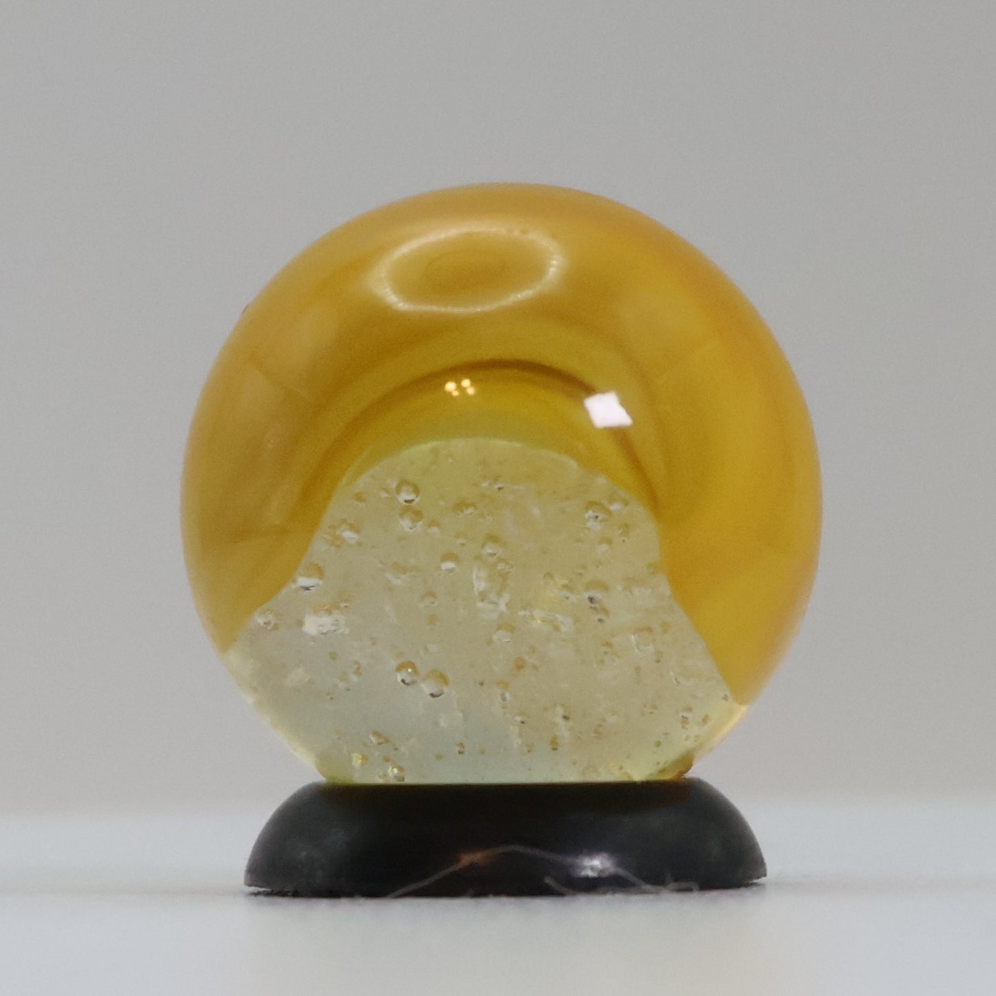 5/8" Akro Agate Patch Marble Egg Yolk UV MINT