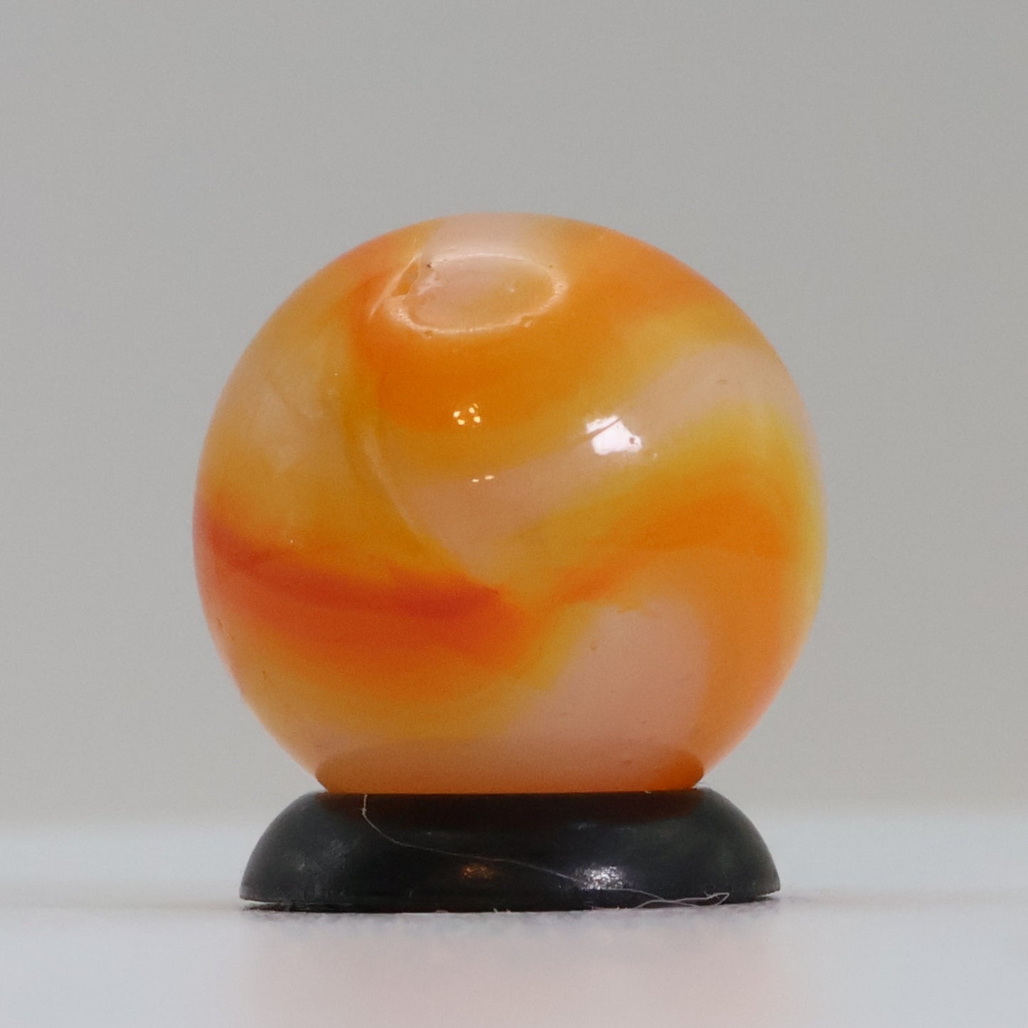 5/8" Peltier Rainbo Orange Marble M-