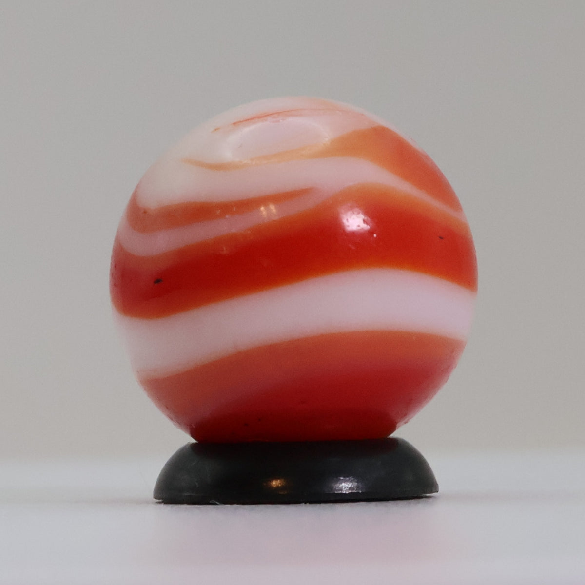 11/16" Red & White Marble with drizzle - MF Christensen or CAC? Gorgeous NM-