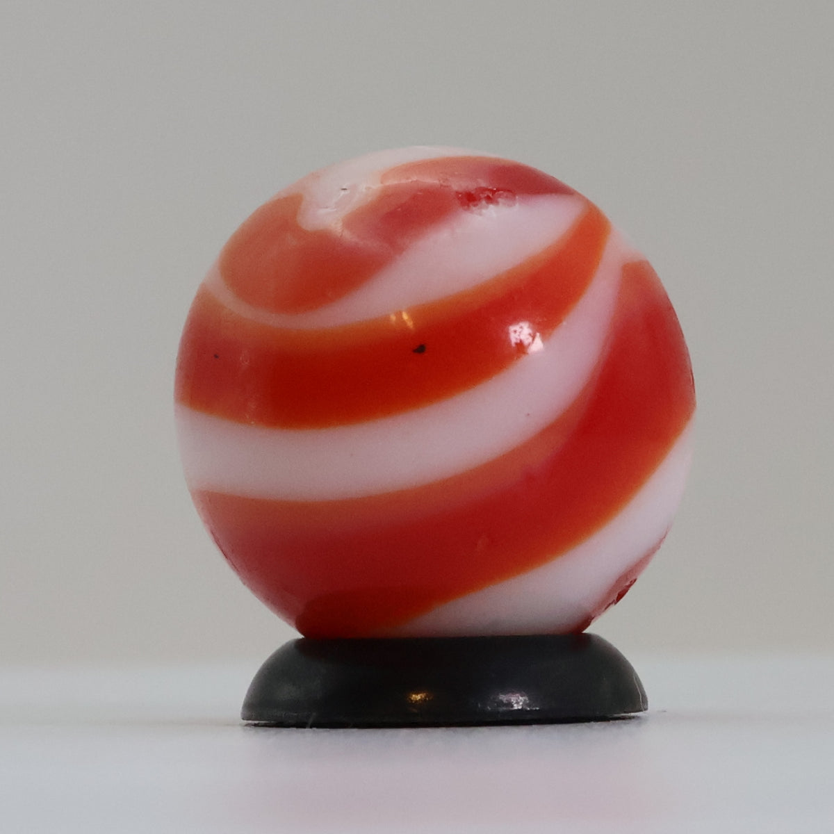 11/16" Red & White Marble with drizzle - MF Christensen or CAC? Gorgeous NM-