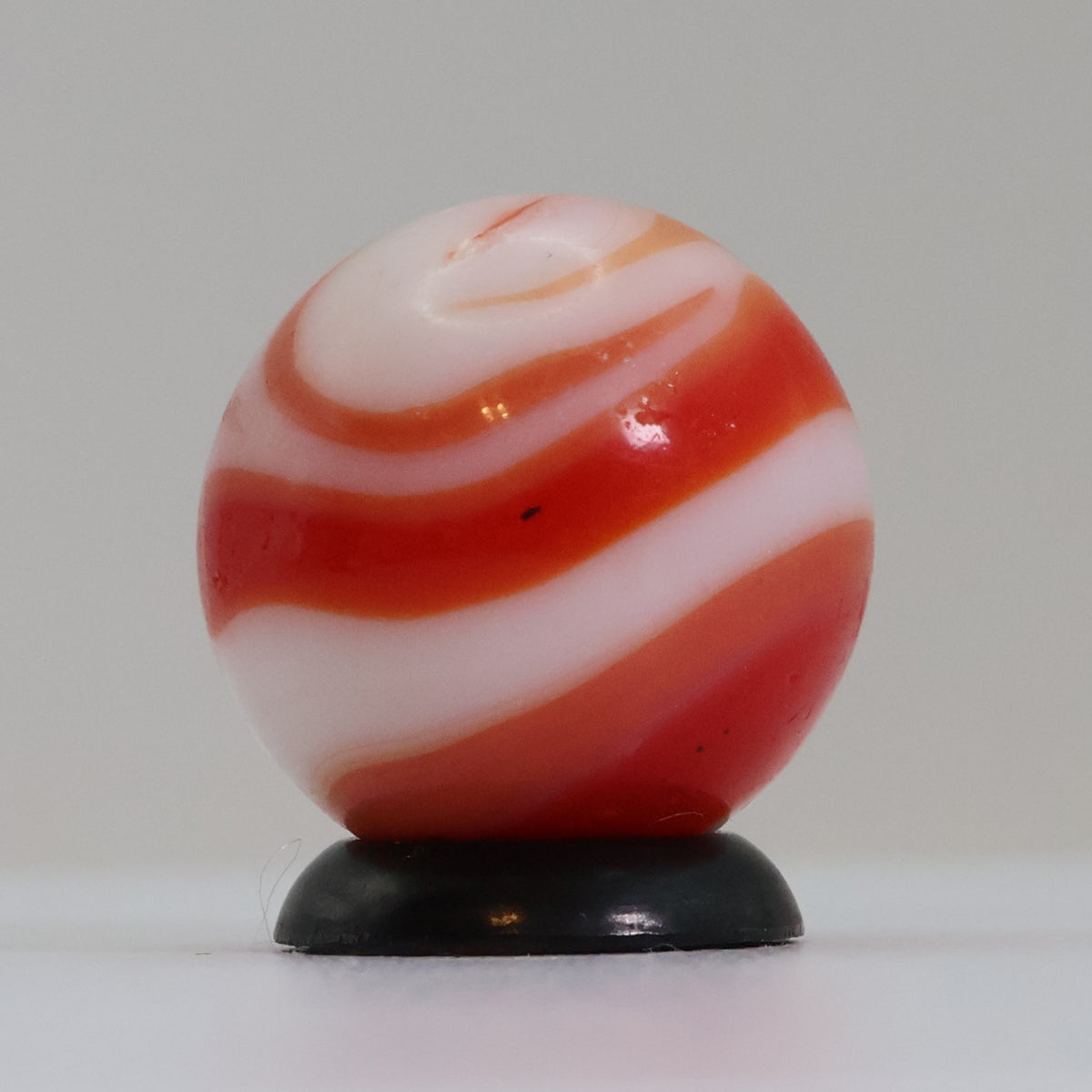 11/16" Red & White Marble with drizzle - MF Christensen or CAC? Gorgeous NM-