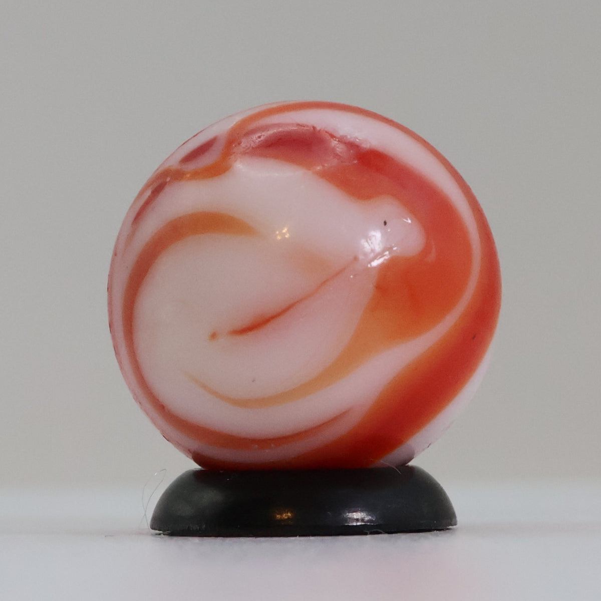 11/16" Red & White Marble with drizzle - MF Christensen or CAC? Gorgeous NM-