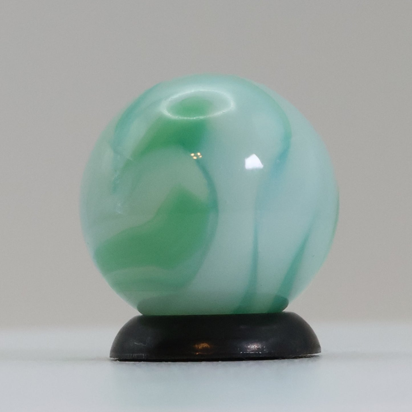 5/8" Swirl Marble Blue Green UV MINT
