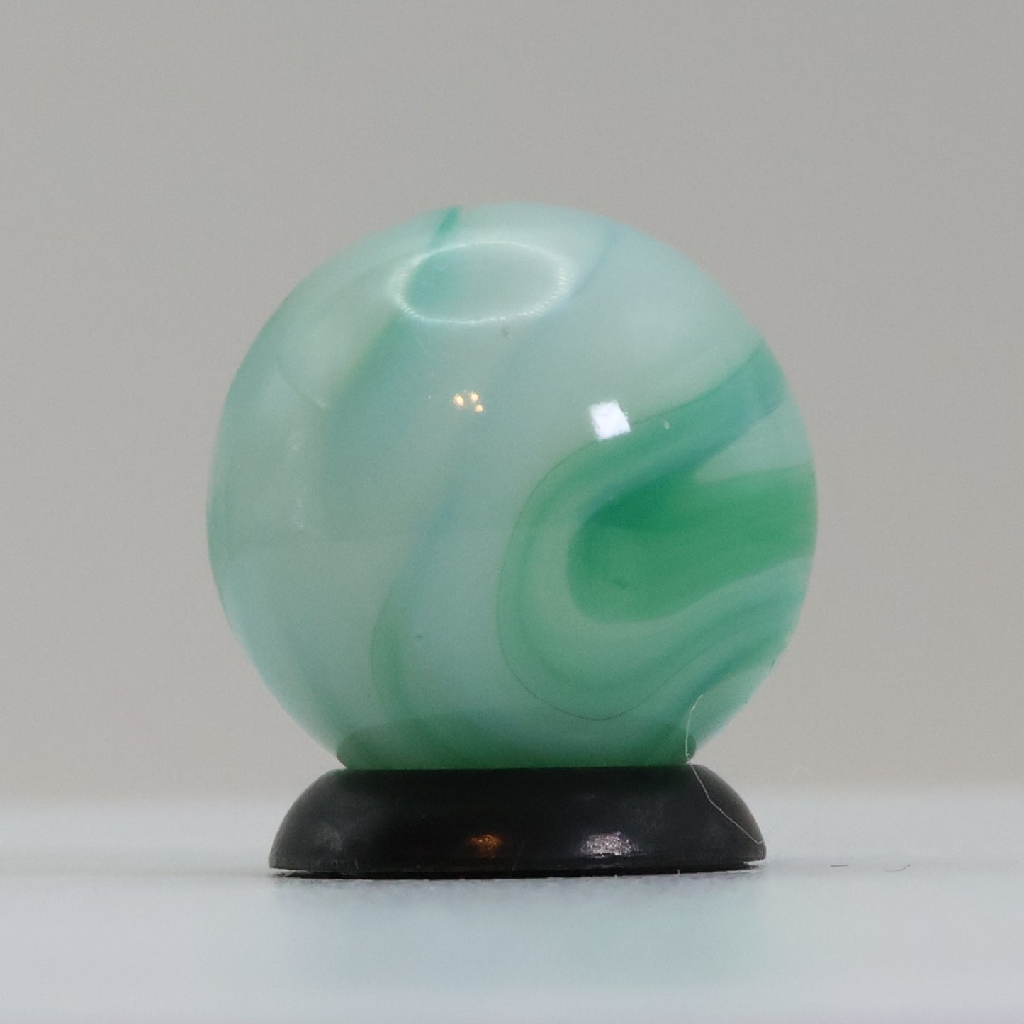 5/8" Swirl Marble Blue Green UV MINT