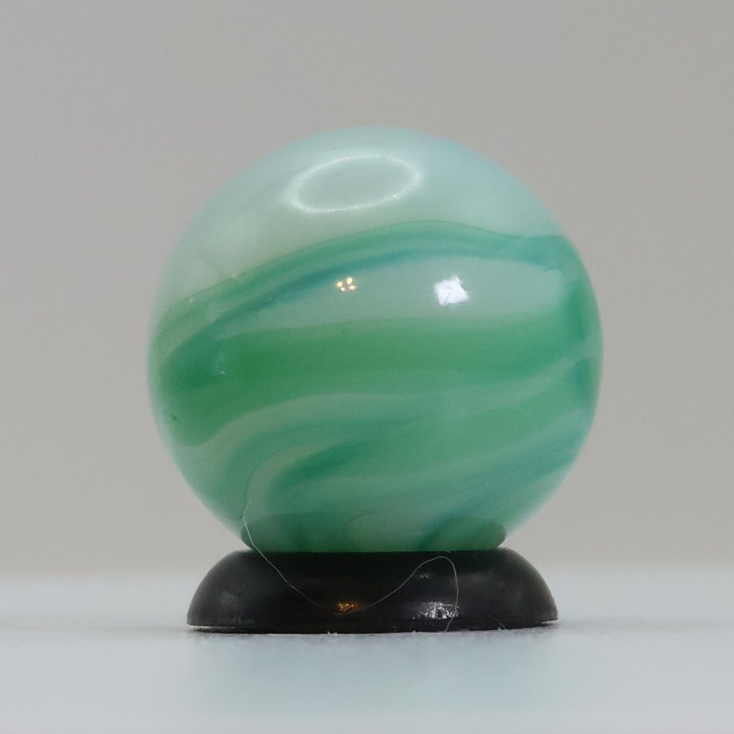5/8" Swirl Marble Blue Green UV MINT