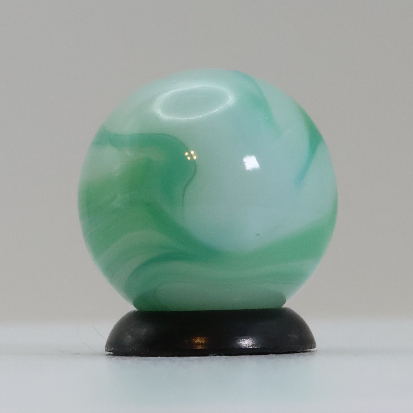 5/8" Swirl Marble Blue Green UV MINT