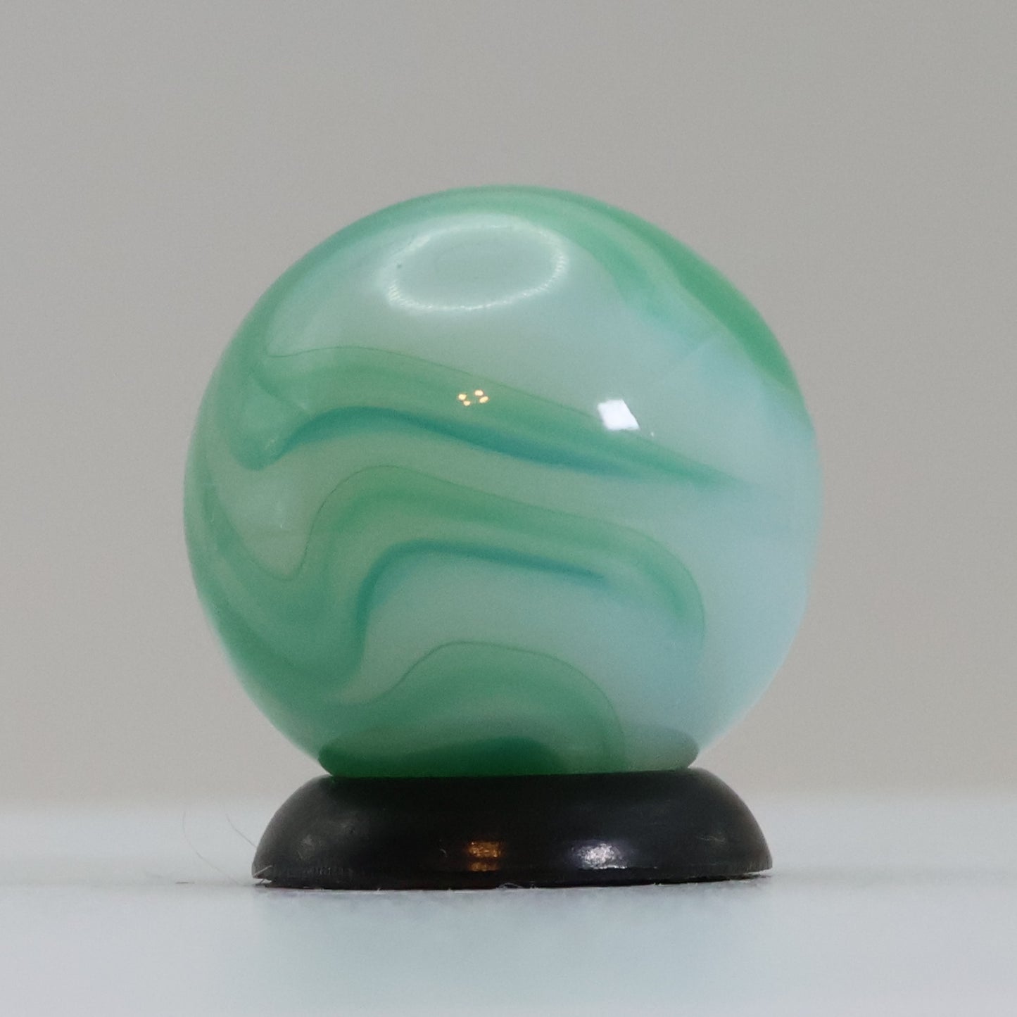 5/8" Swirl Marble Blue Green UV MINT