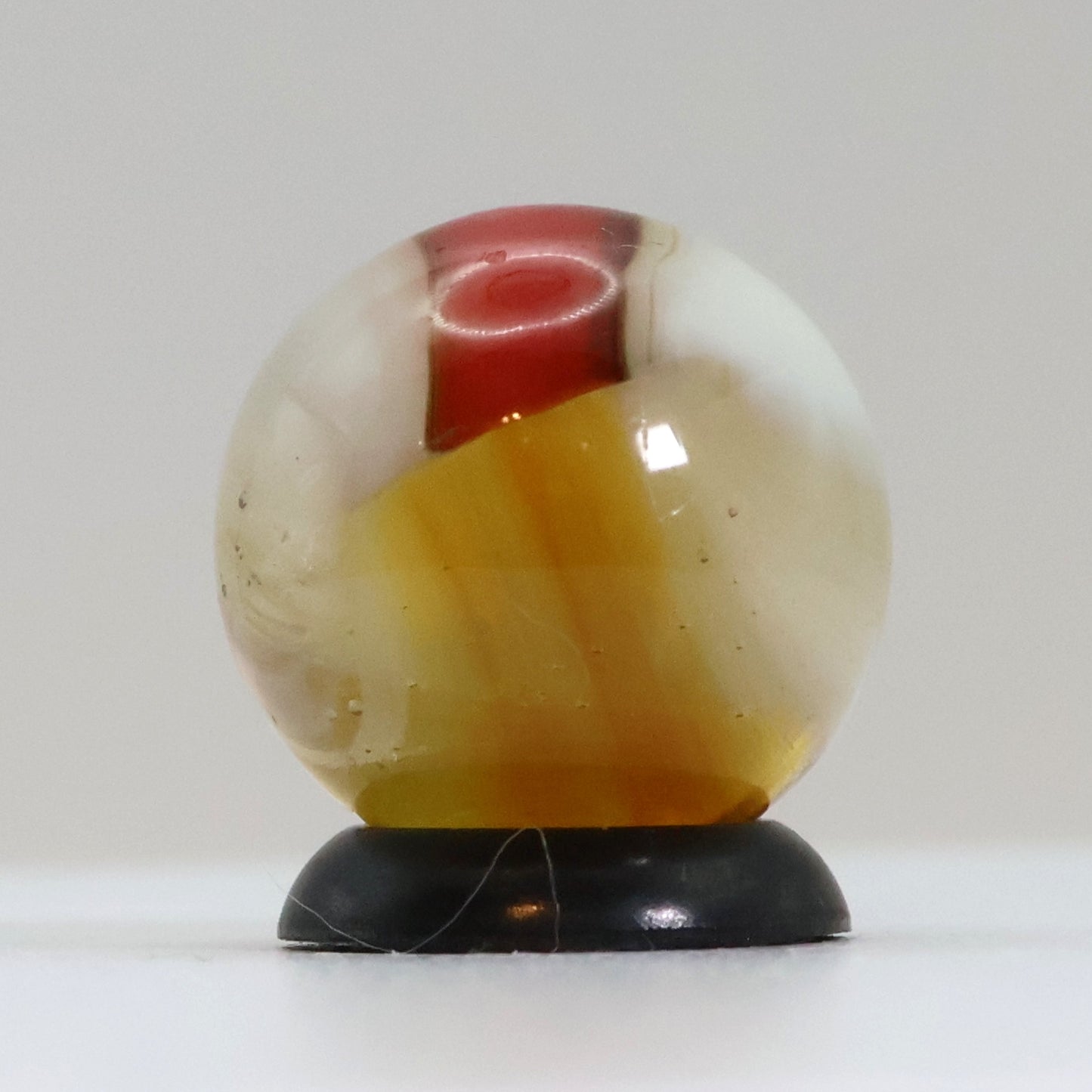 5/8" Vitro Agate Helmet Marble Uranium