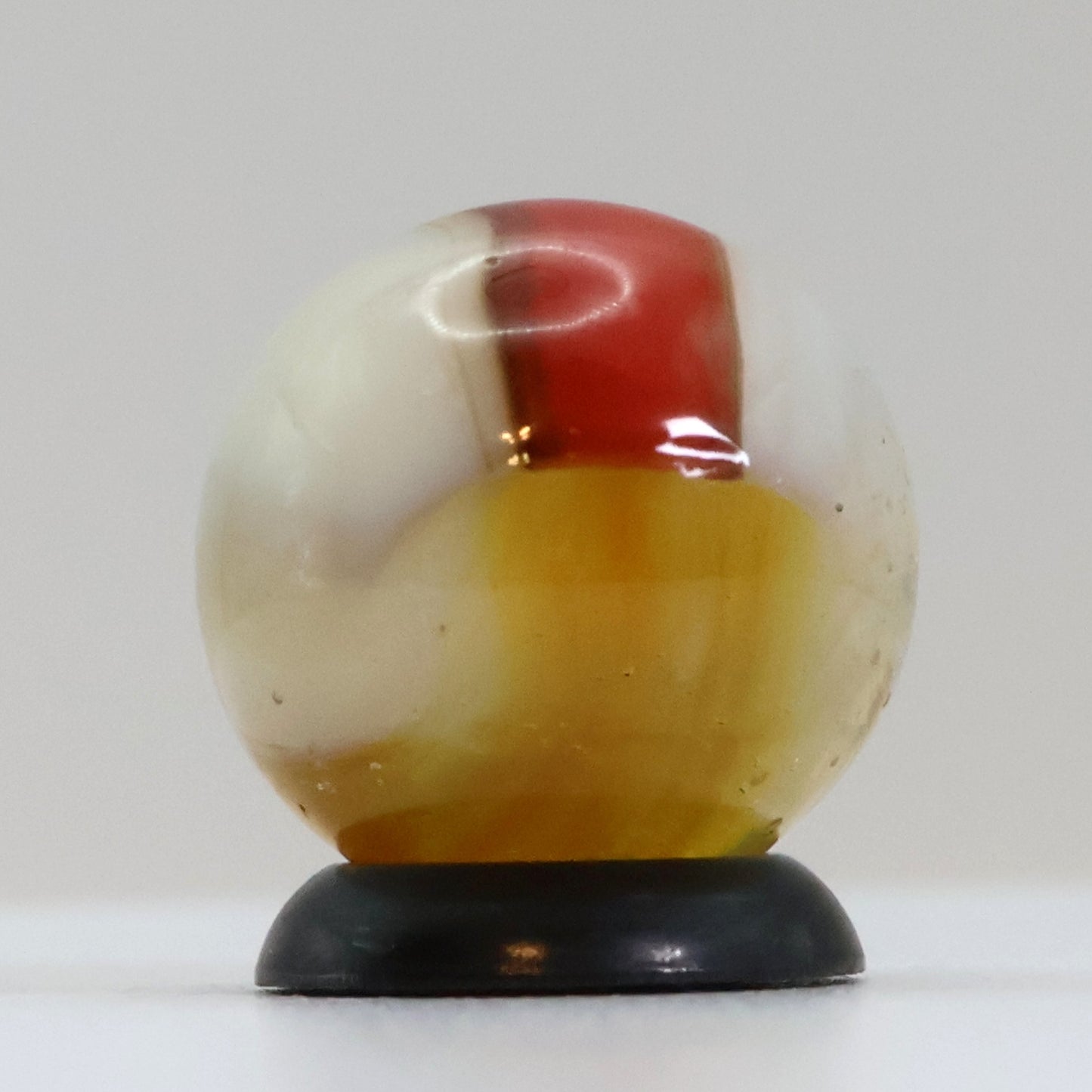 5/8" Vitro Agate Helmet Marble Uranium