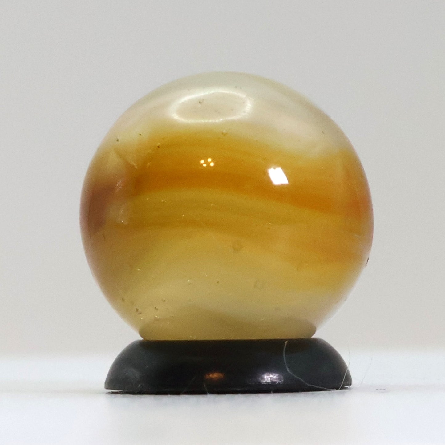 5/8" Vitro Agate Helmet Marble Uranium