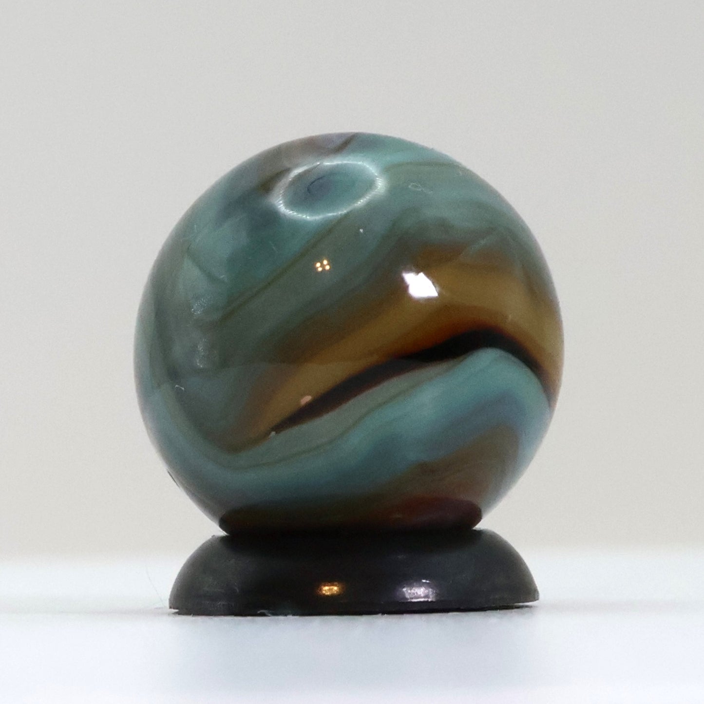 5/8" Colorful Swirl Marble Translucent Base M-