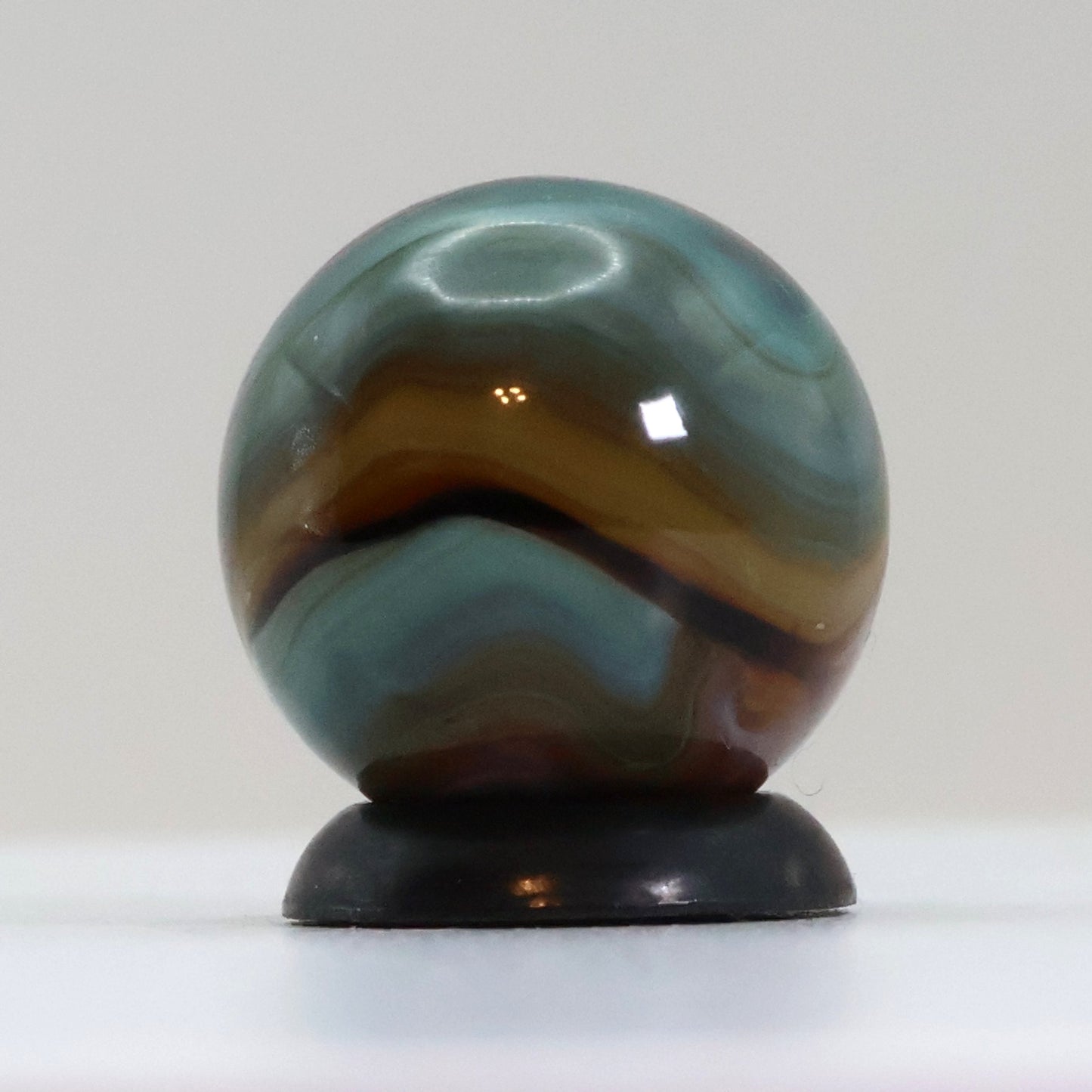 5/8" Colorful Swirl Marble Translucent Base M-