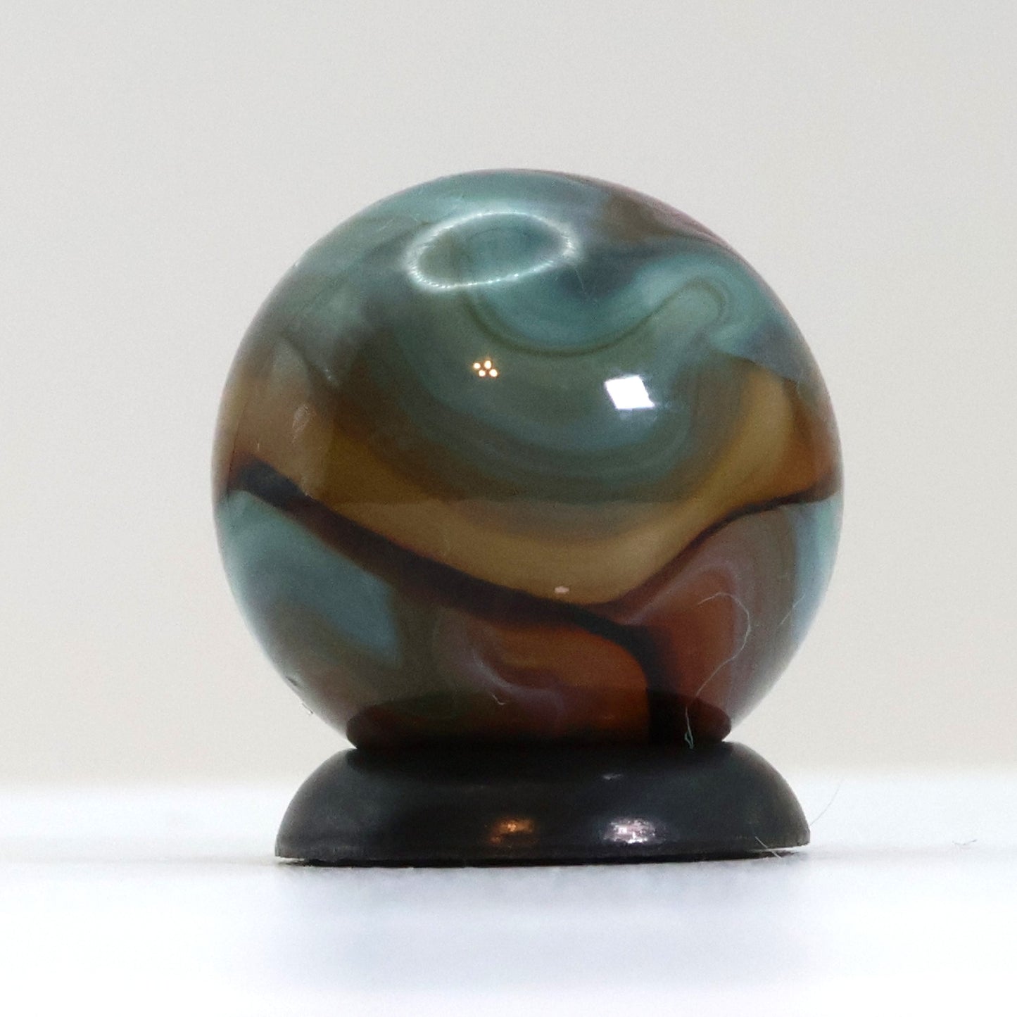 5/8" Colorful Swirl Marble Translucent Base M-
