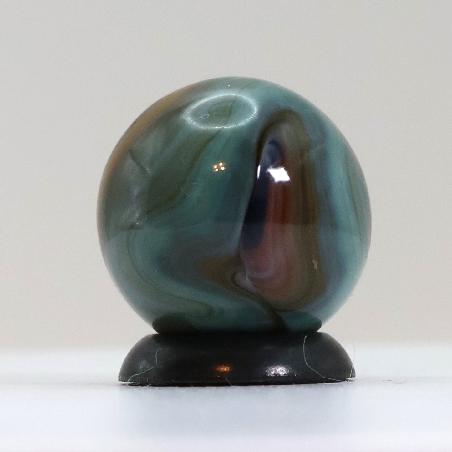 5/8" Colorful Swirl Marble Translucent Base M-
