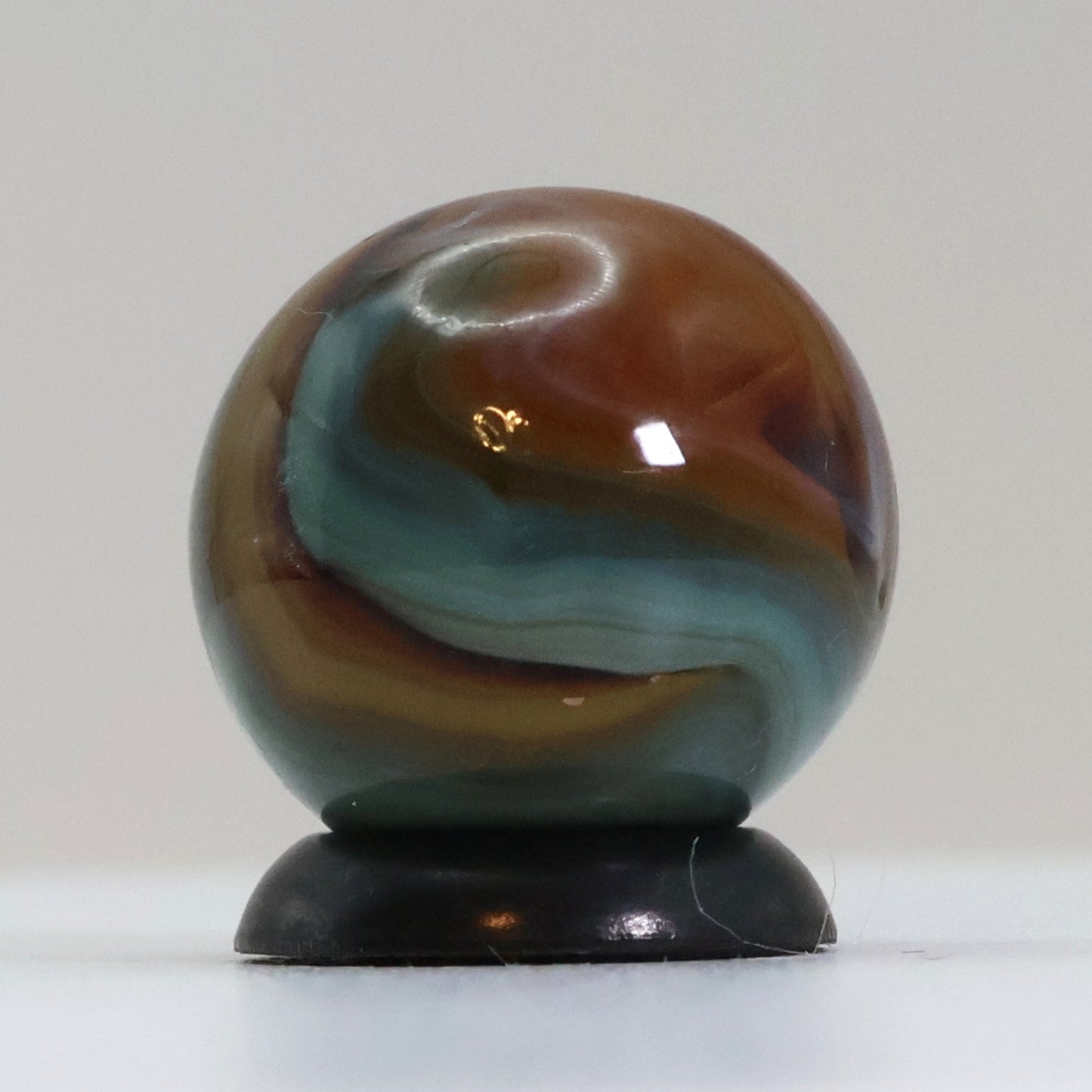5/8" Colorful Swirl Marble Translucent Base M-