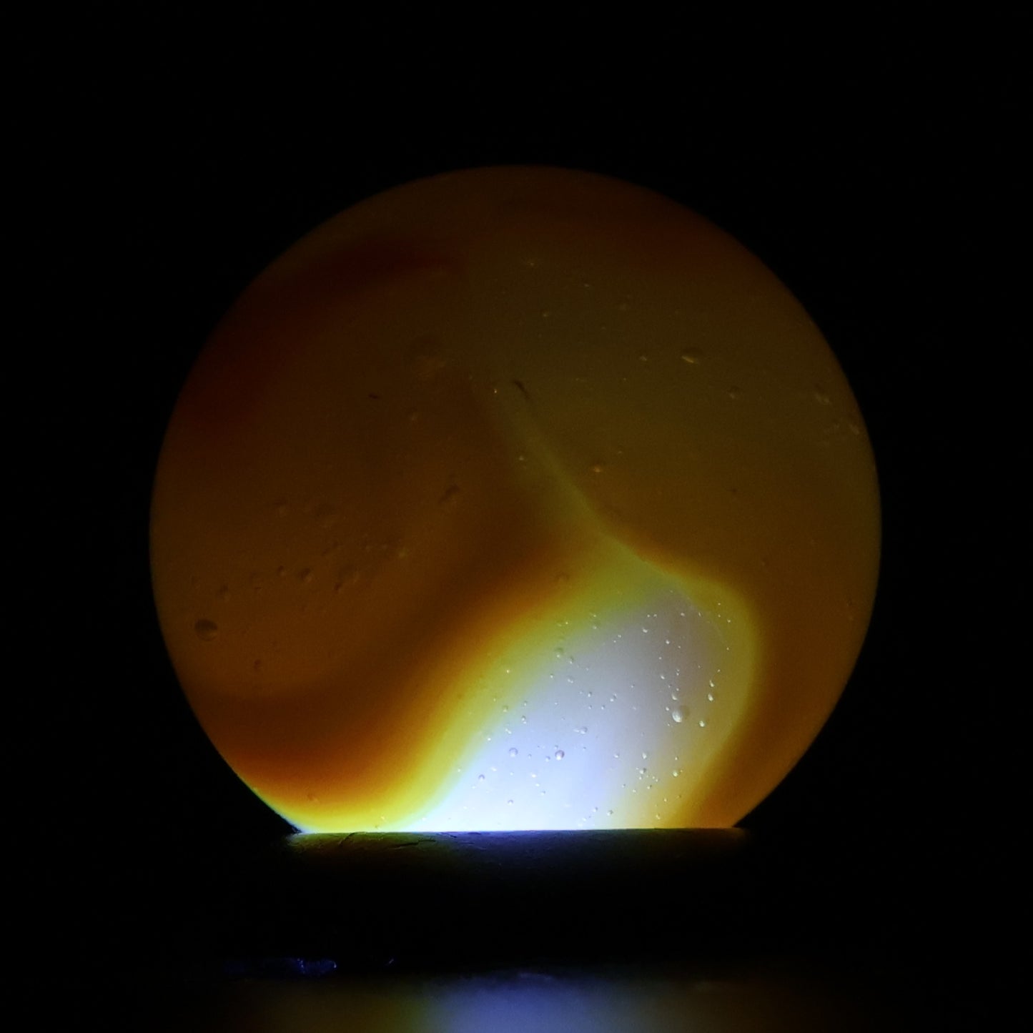 5/8" Peltier Rainbo Orange Marble M-