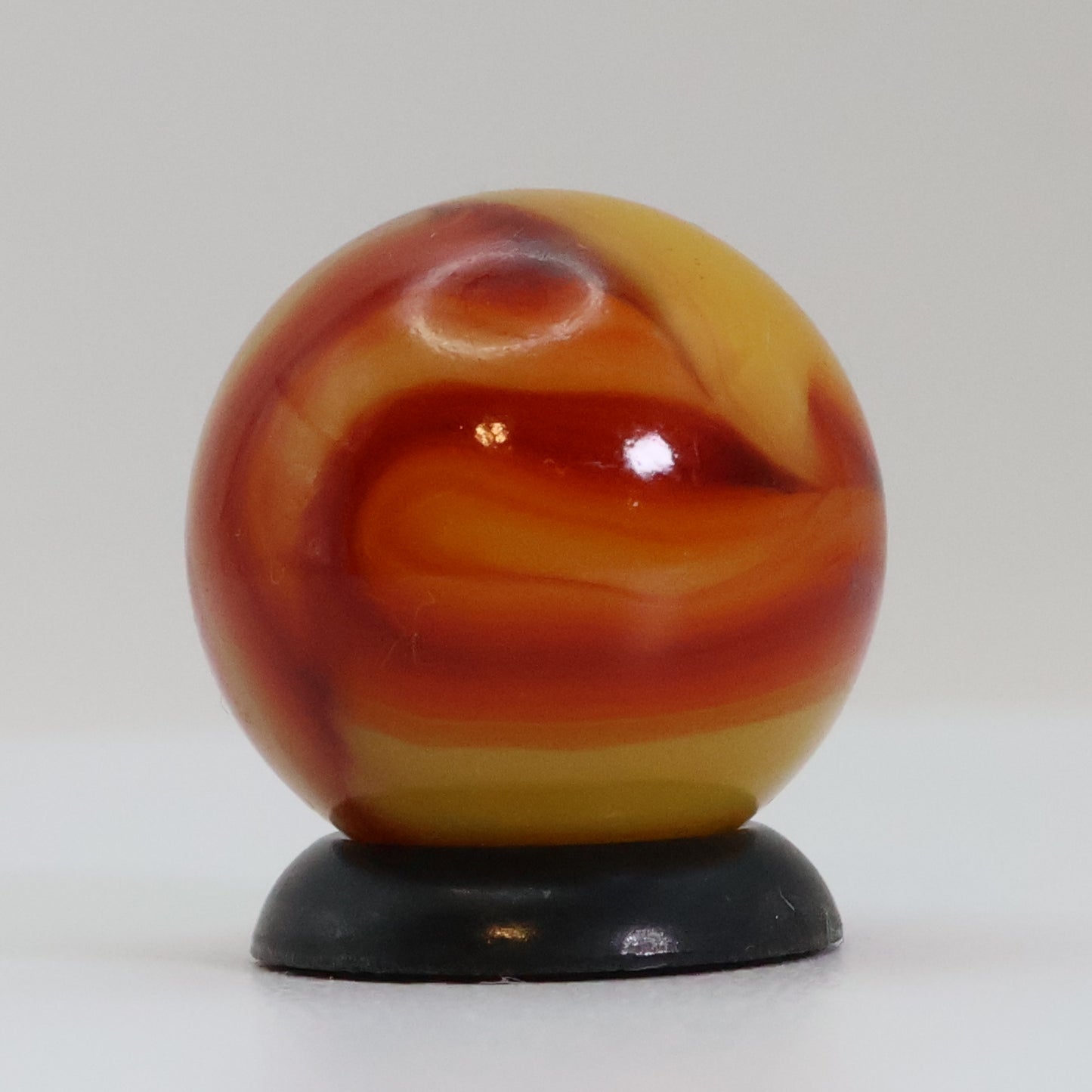 5/8" Swirl Marble Deep Nectarine Colors NM+