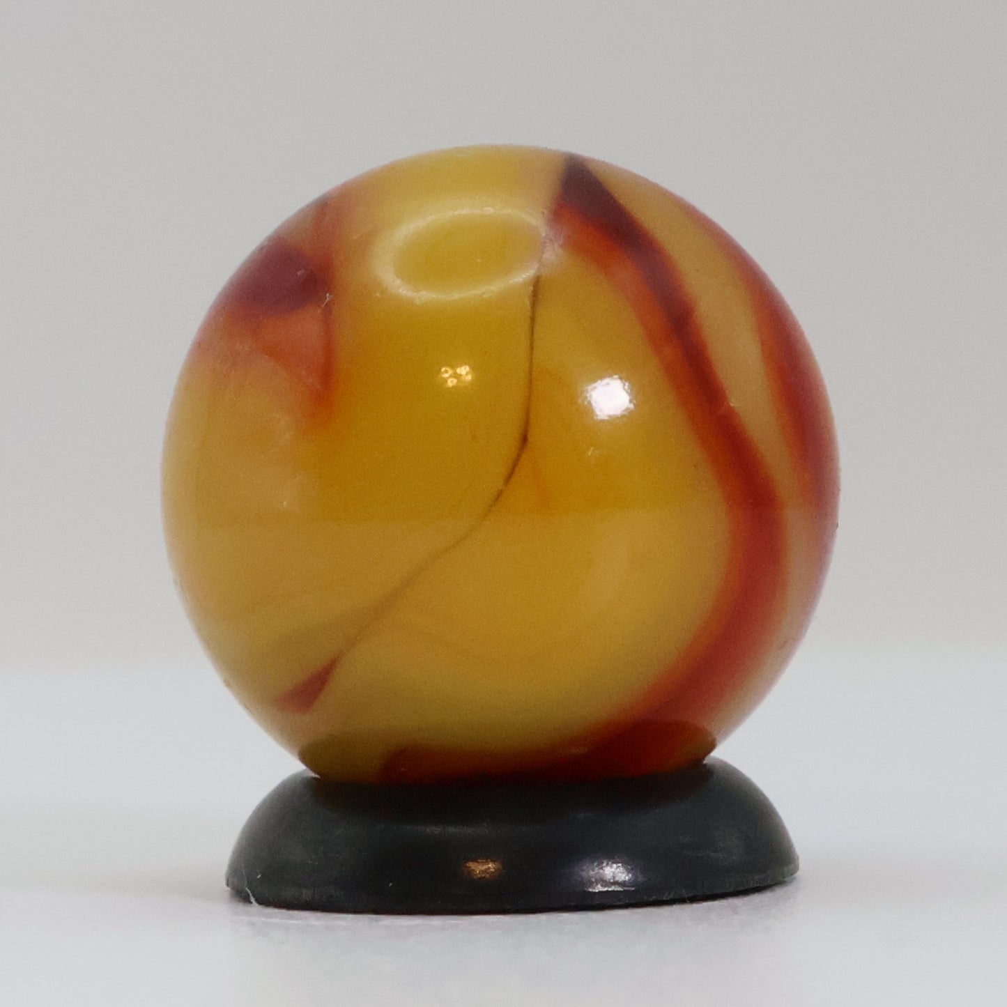 5/8" Swirl Marble Deep Nectarine Colors NM+
