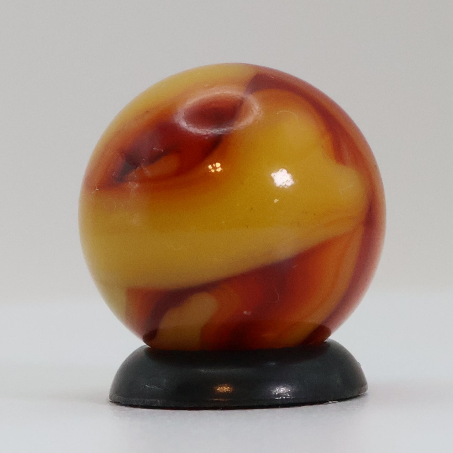 5/8" Swirl Marble Deep Nectarine Colors NM+
