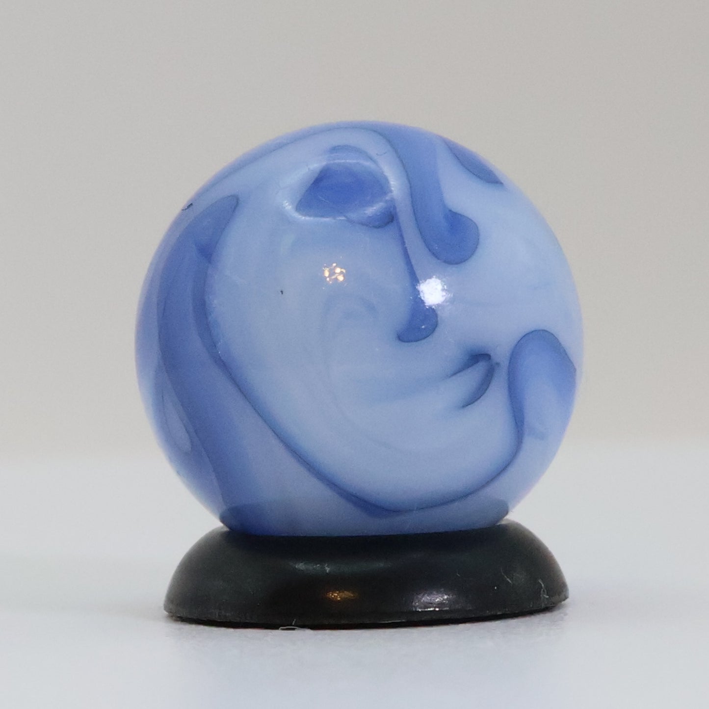 9/16" Blue on Blue Swirl - Drippy Pattern MINT
