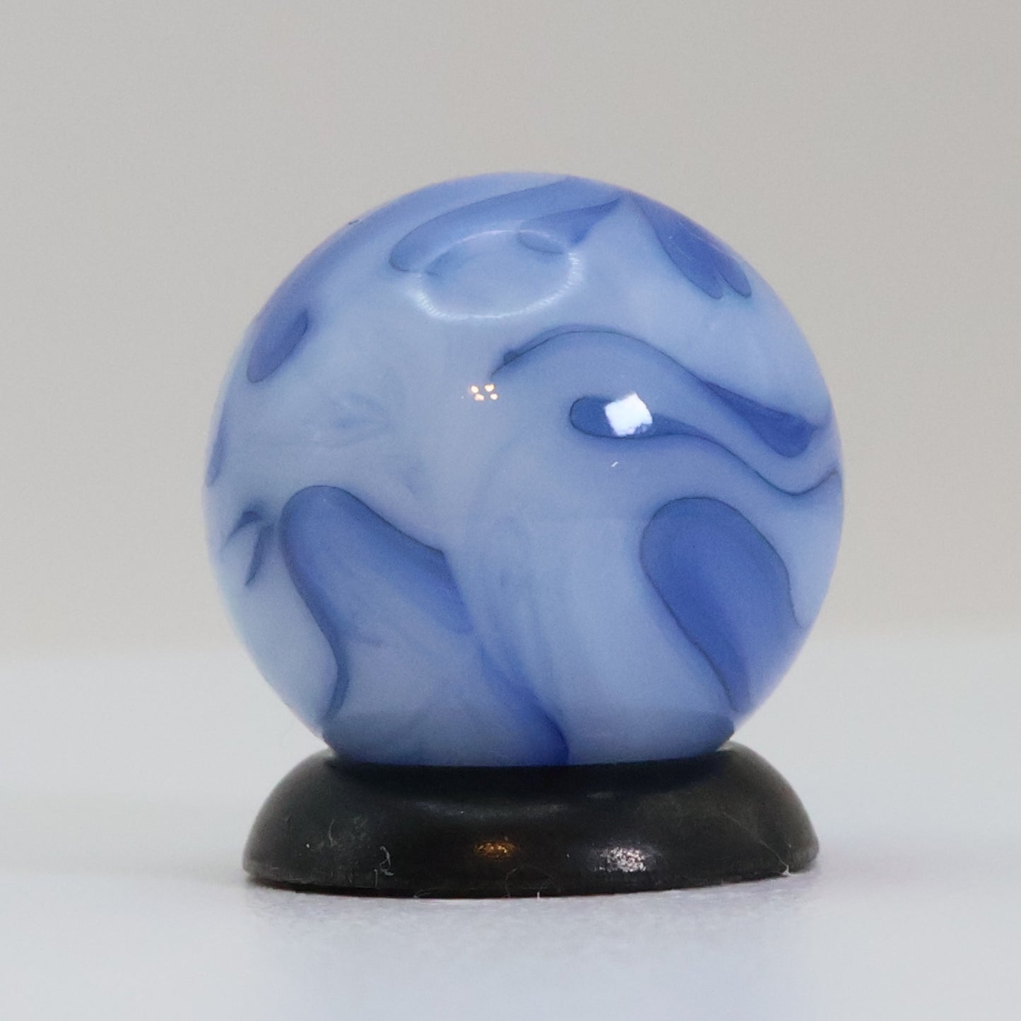 9/16" Blue on Blue Swirl - Drippy Pattern MINT