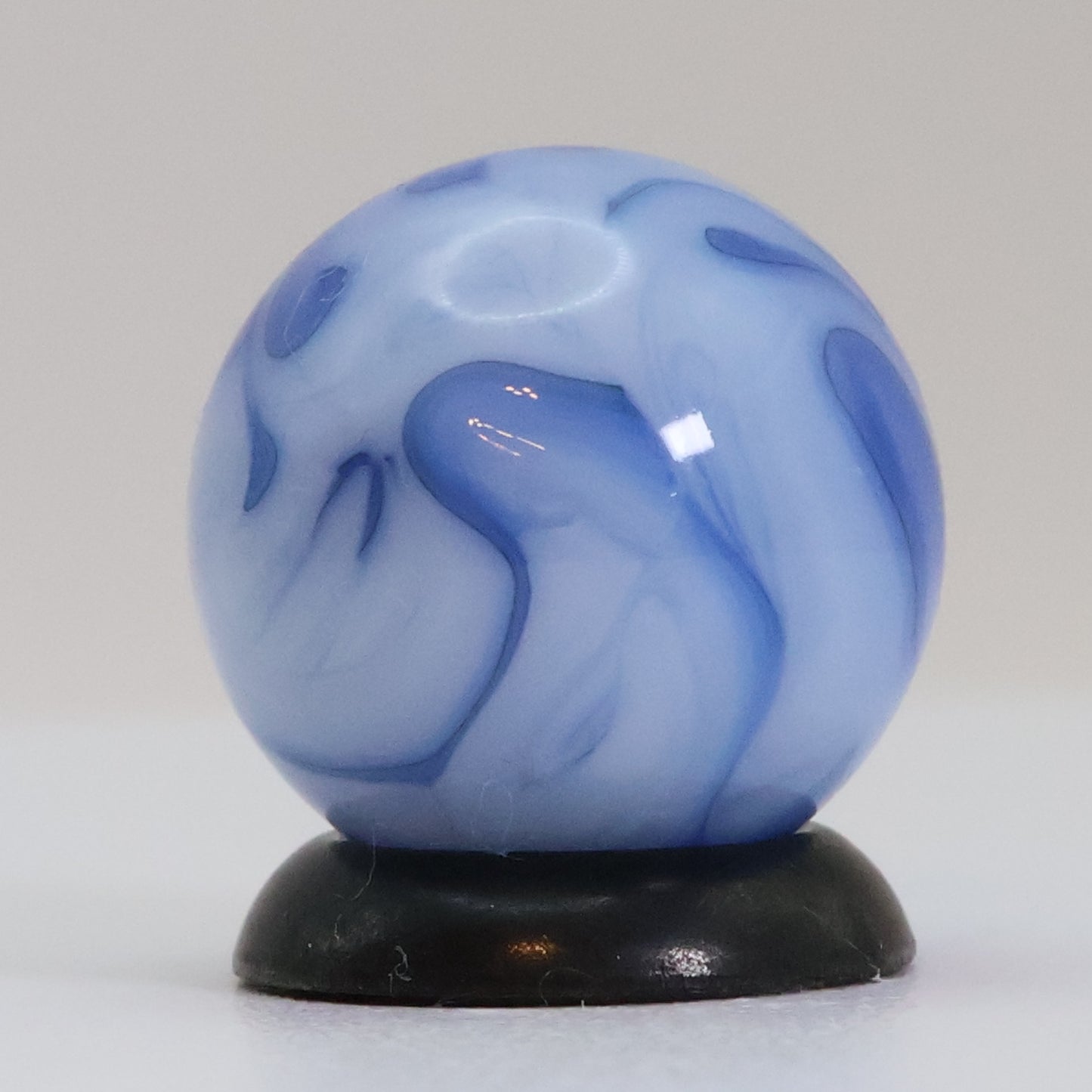 9/16" Blue on Blue Swirl - Drippy Pattern MINT