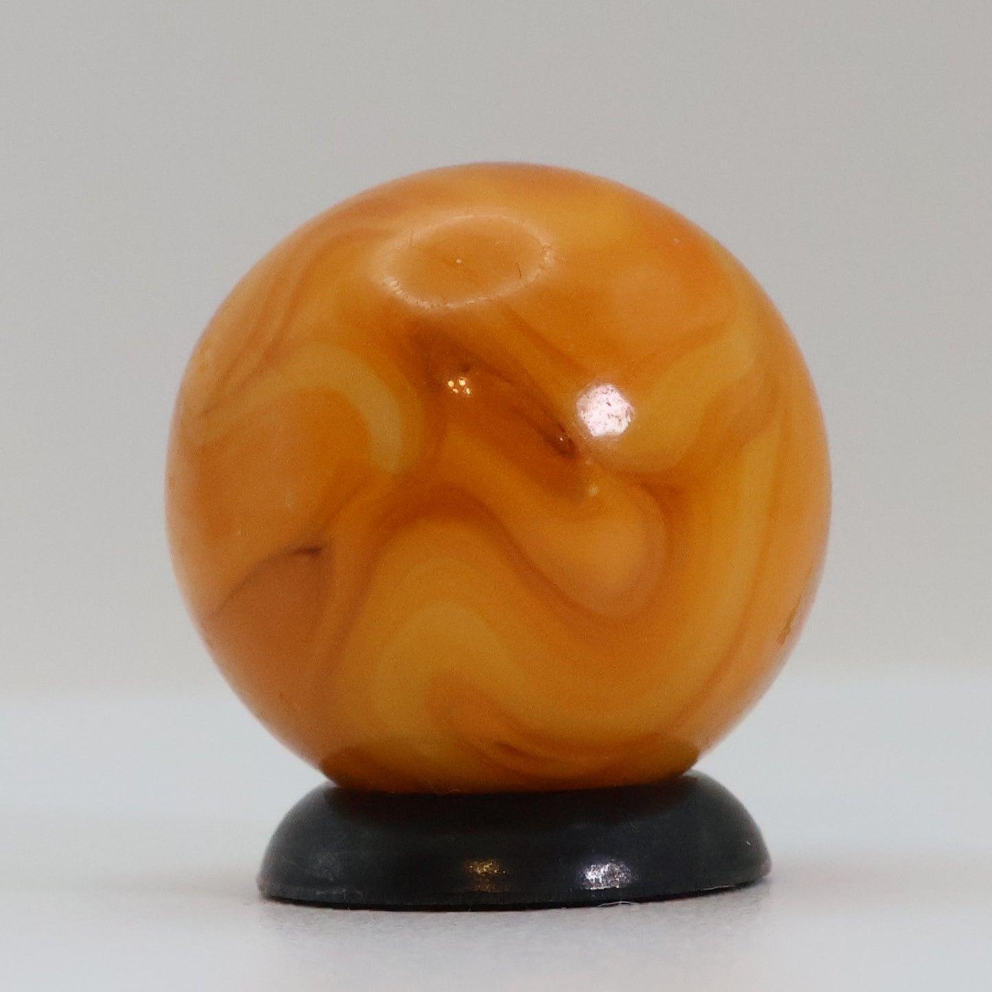 11/16" Swirl Marble Electric Colors! Orange & Yellow NM