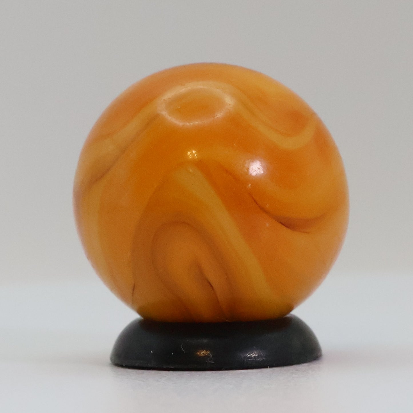 11/16" Swirl Marble Electric Colors! Orange & Yellow NM
