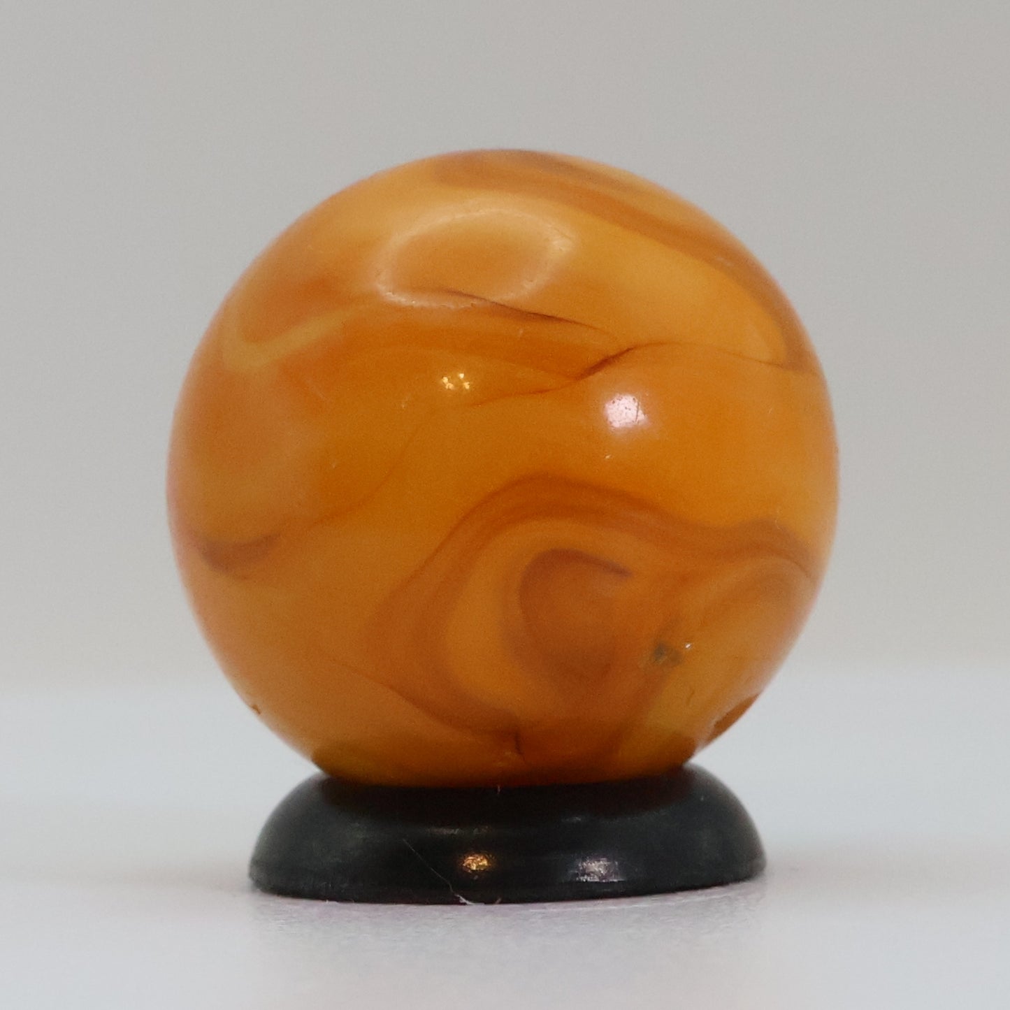 11/16" Swirl Marble Electric Colors! Orange & Yellow NM