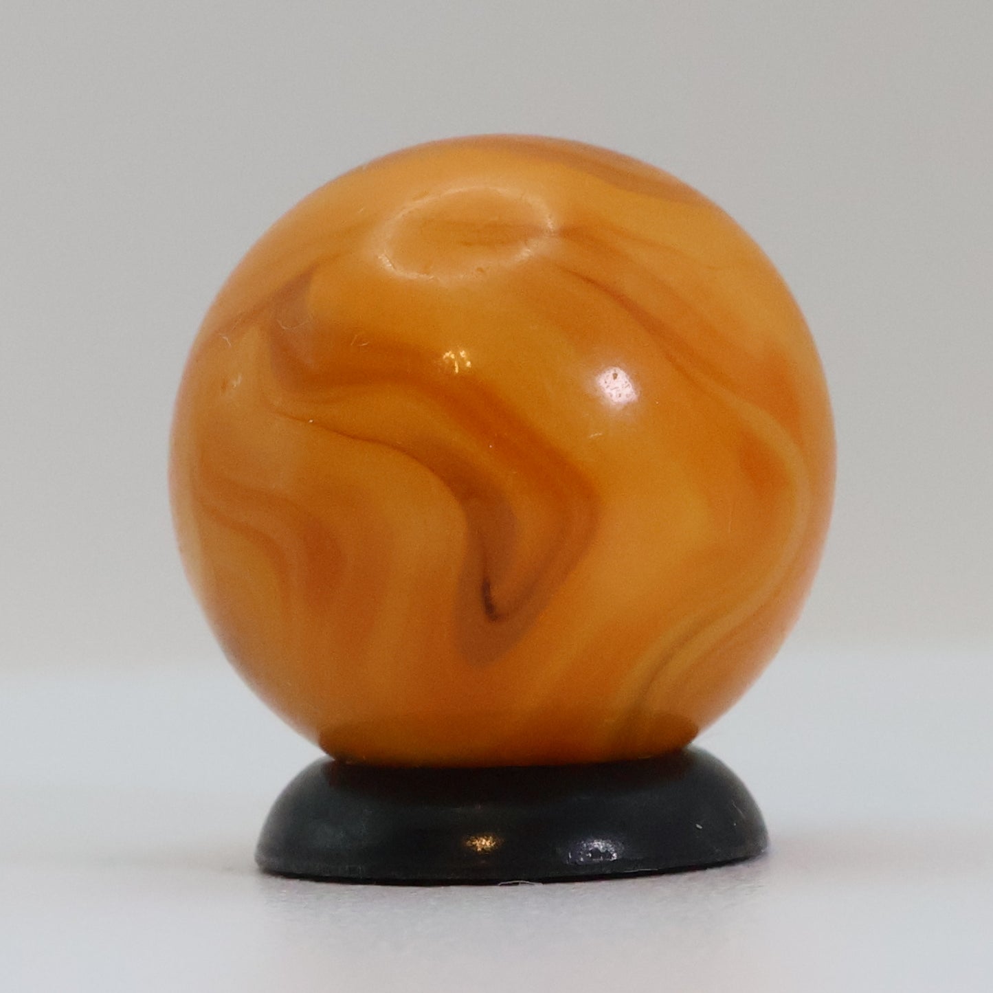 11/16" Swirl Marble Electric Colors! Orange & Yellow NM