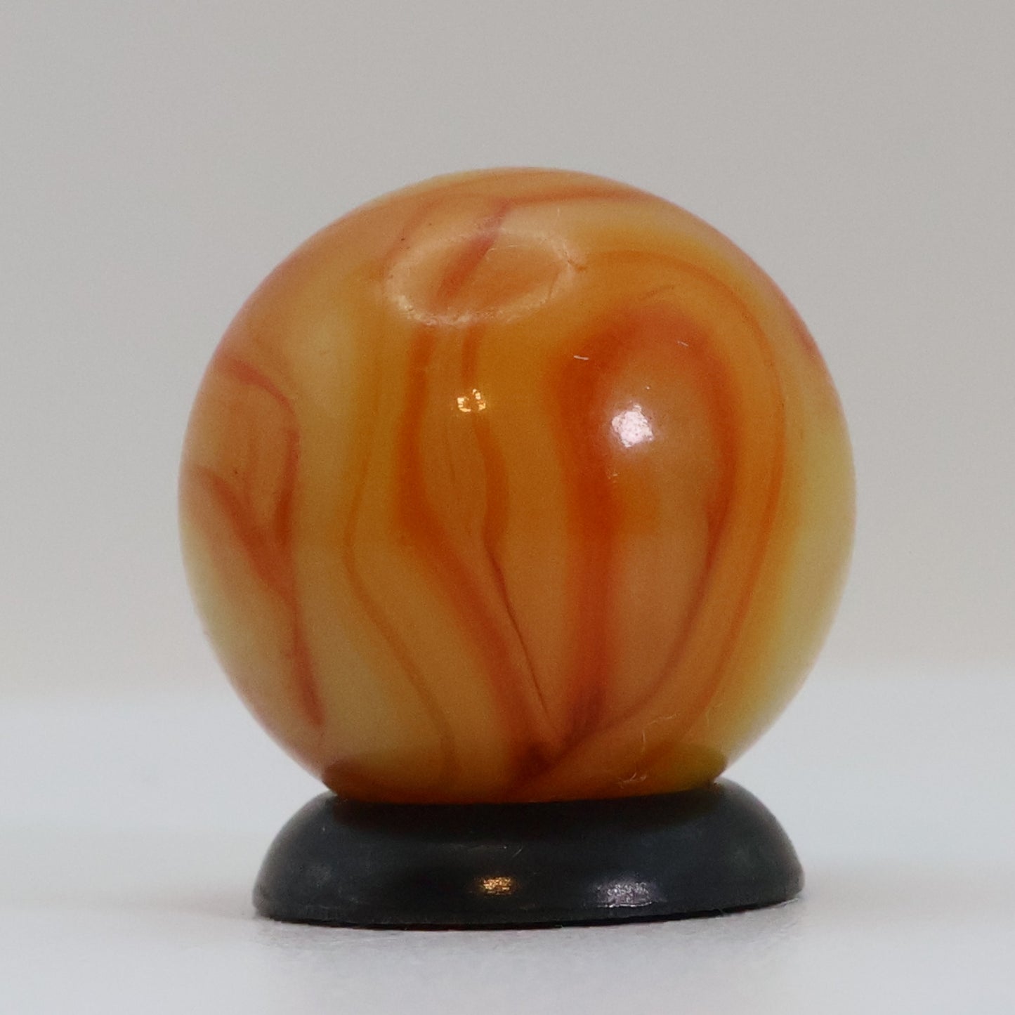 5/8" Swirl Marble Orange & Yellow NM
