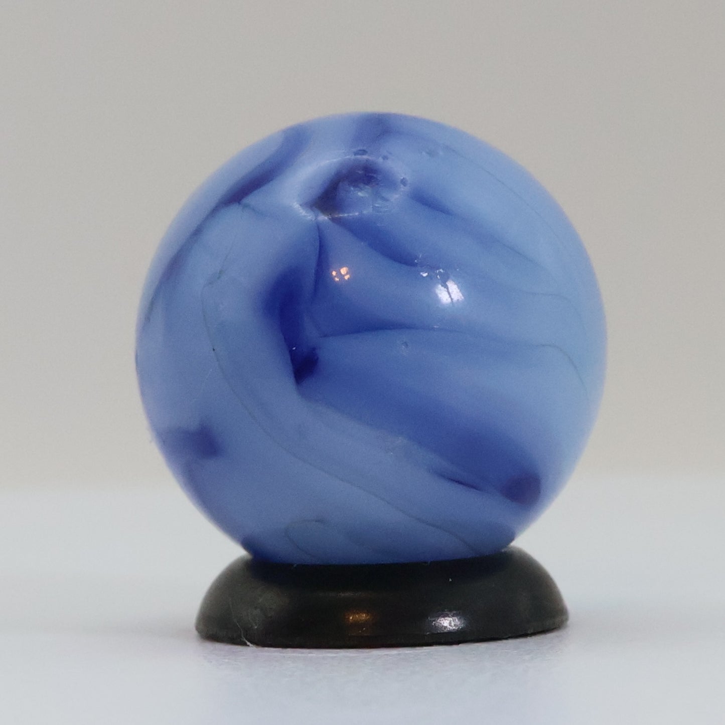 5/8" Swirl Marble Blue on Blue Calligraphy NM