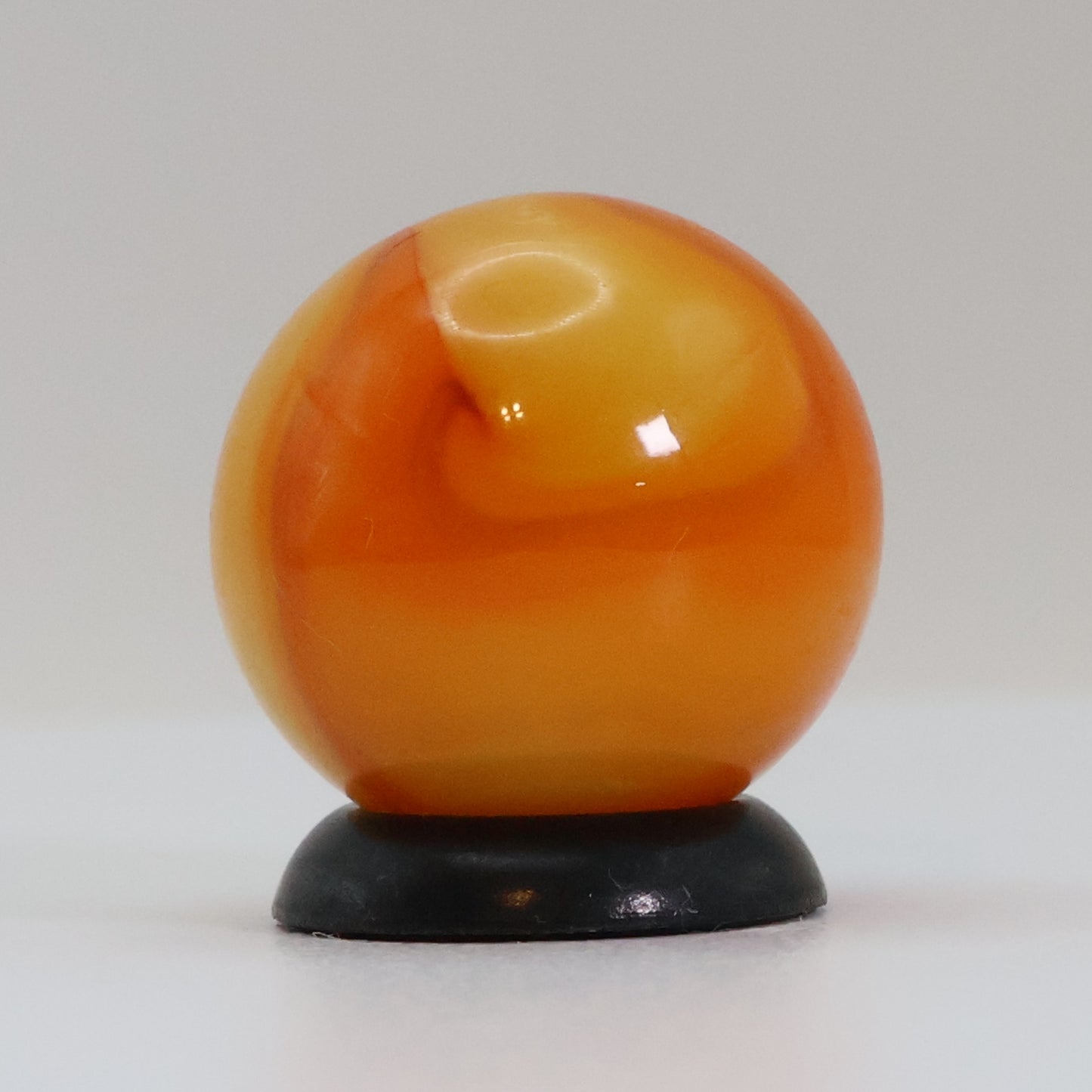 5/8" Swirl Marble Yellow & Orange NM+