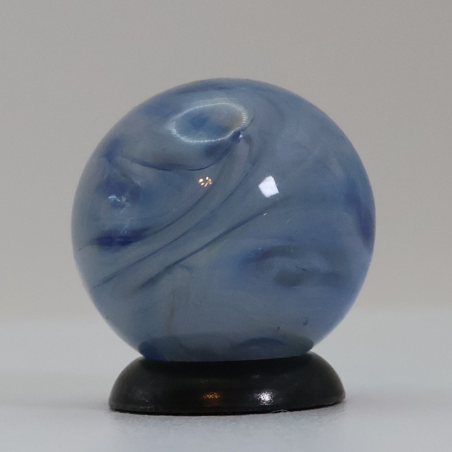 5/8" Swirl Marble Translucent Blue MINT