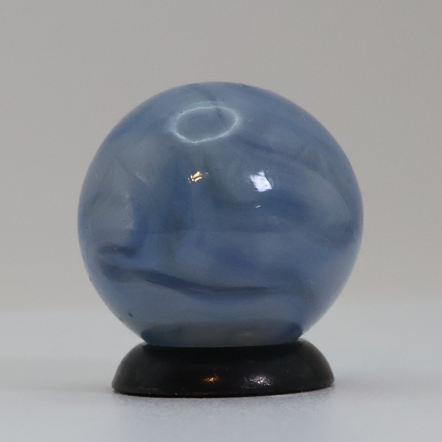 5/8" Swirl Marble Translucent Blue MINT