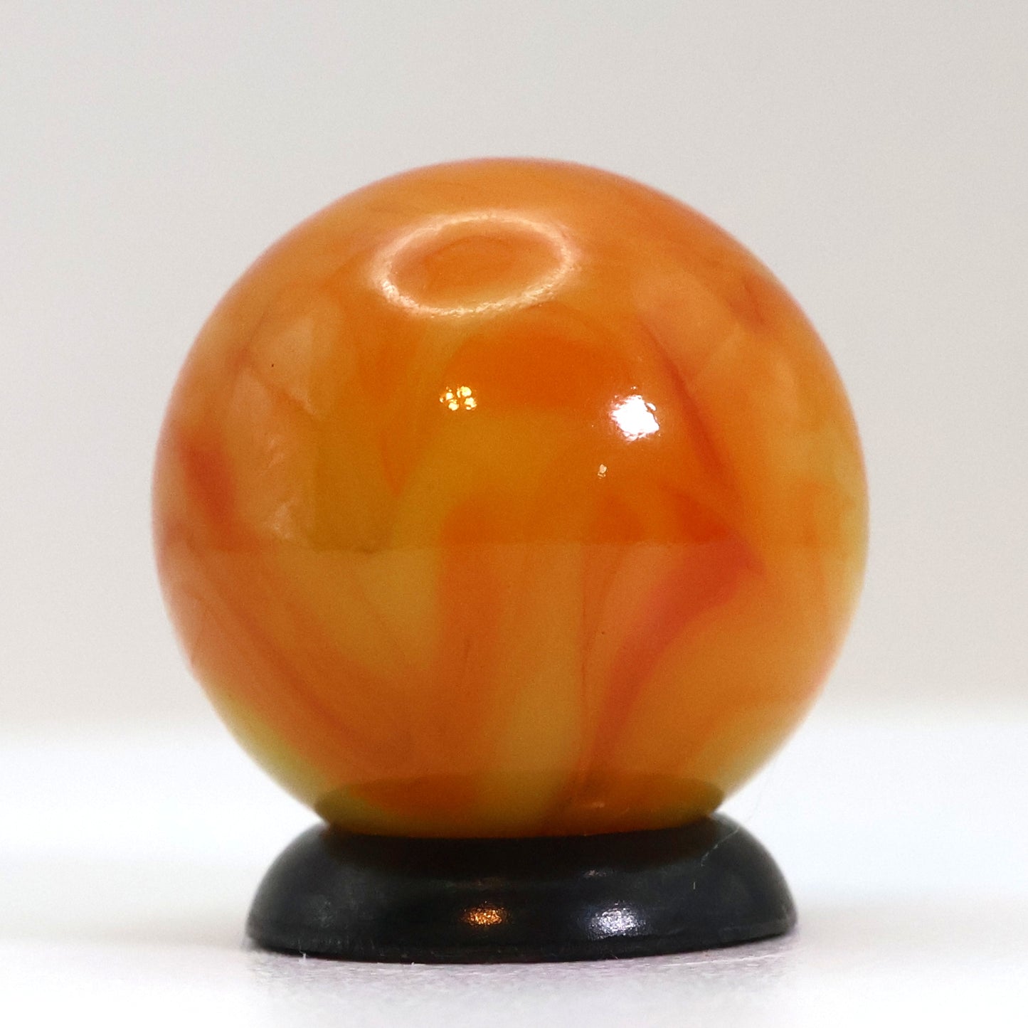 11/16" Swirl Marble Drippy w/ Drizzle Yellow & Orange M-