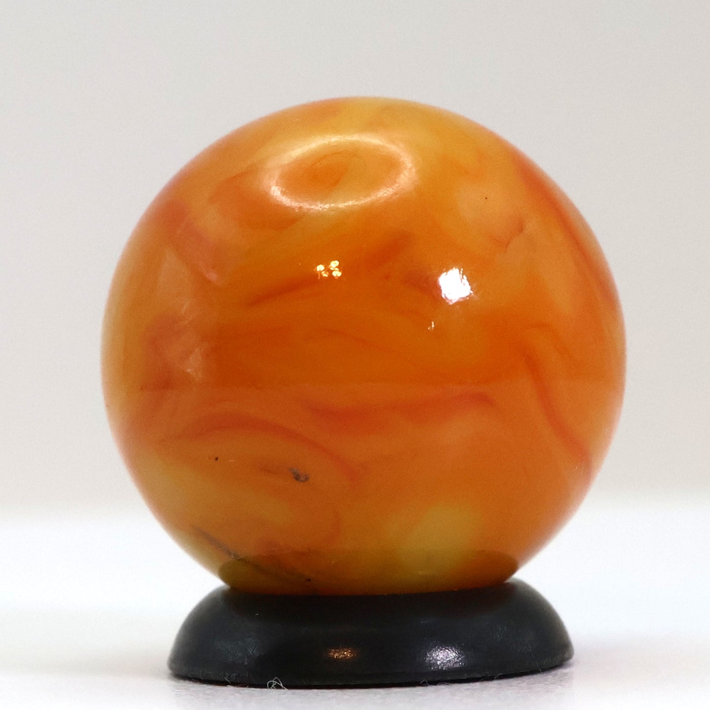 11/16" Swirl Marble Drippy w/ Drizzle Yellow & Orange M-