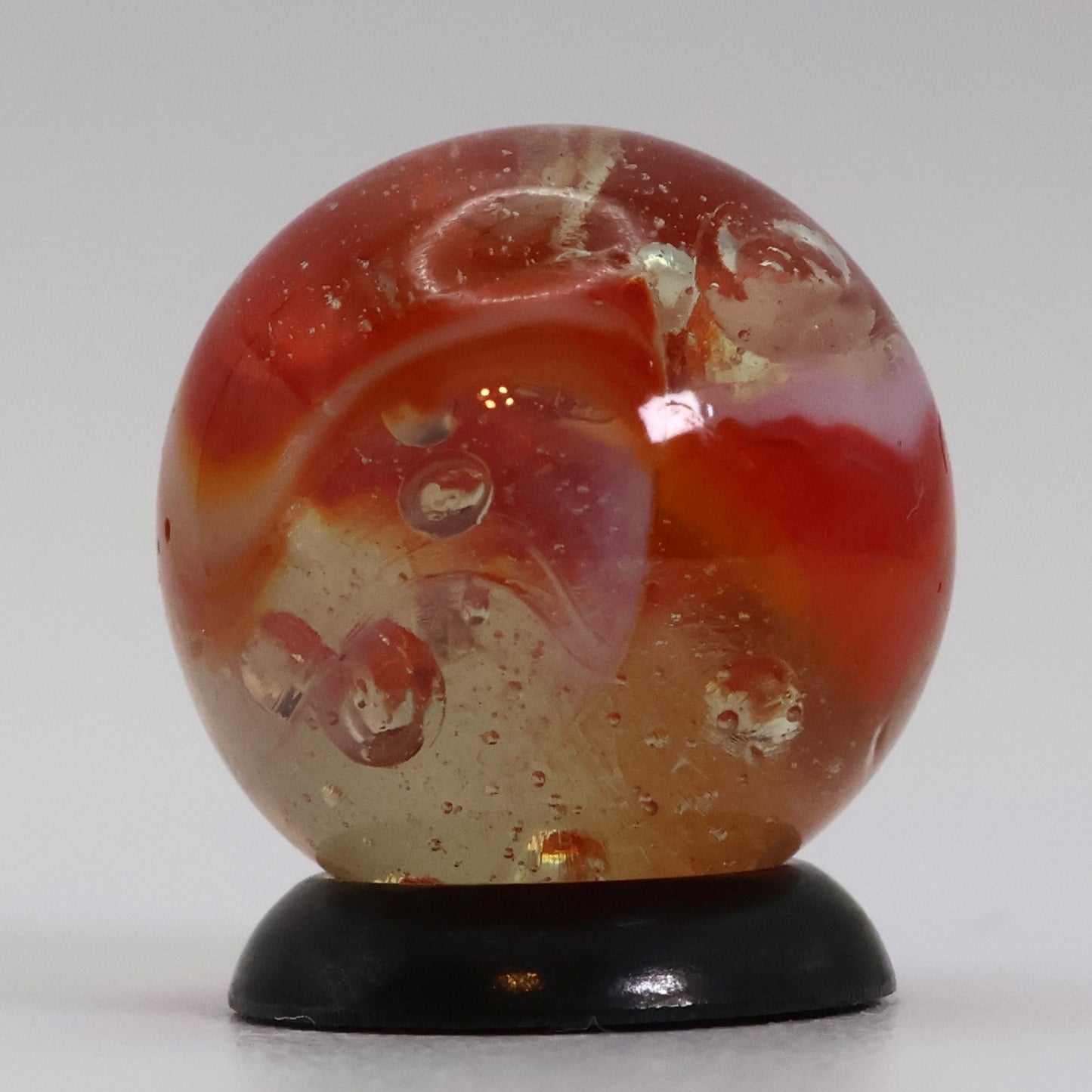 5/8" Peltier Rainbo Sunset & different size bubbles MINT