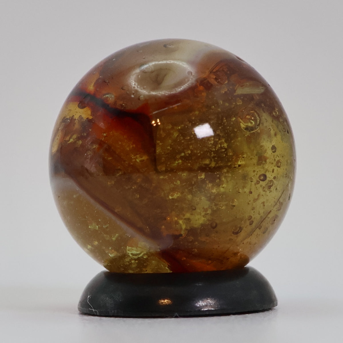 5/8" Peltier Rainbo Amber Based Burnt Sunset NM+