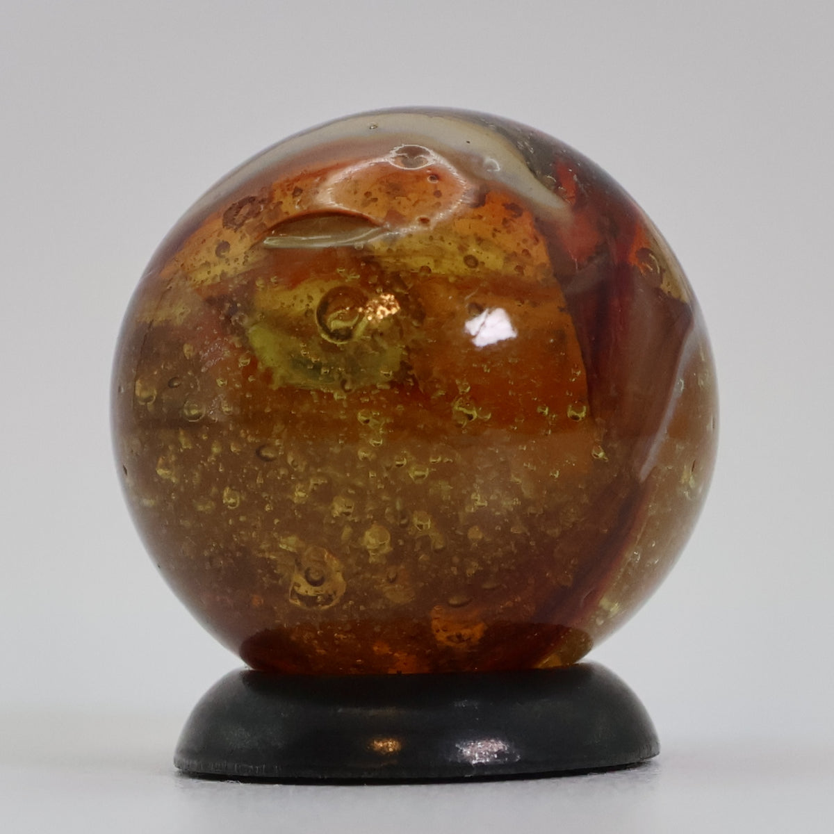 5/8" Peltier Rainbo Amber Based Burnt Sunset NM+