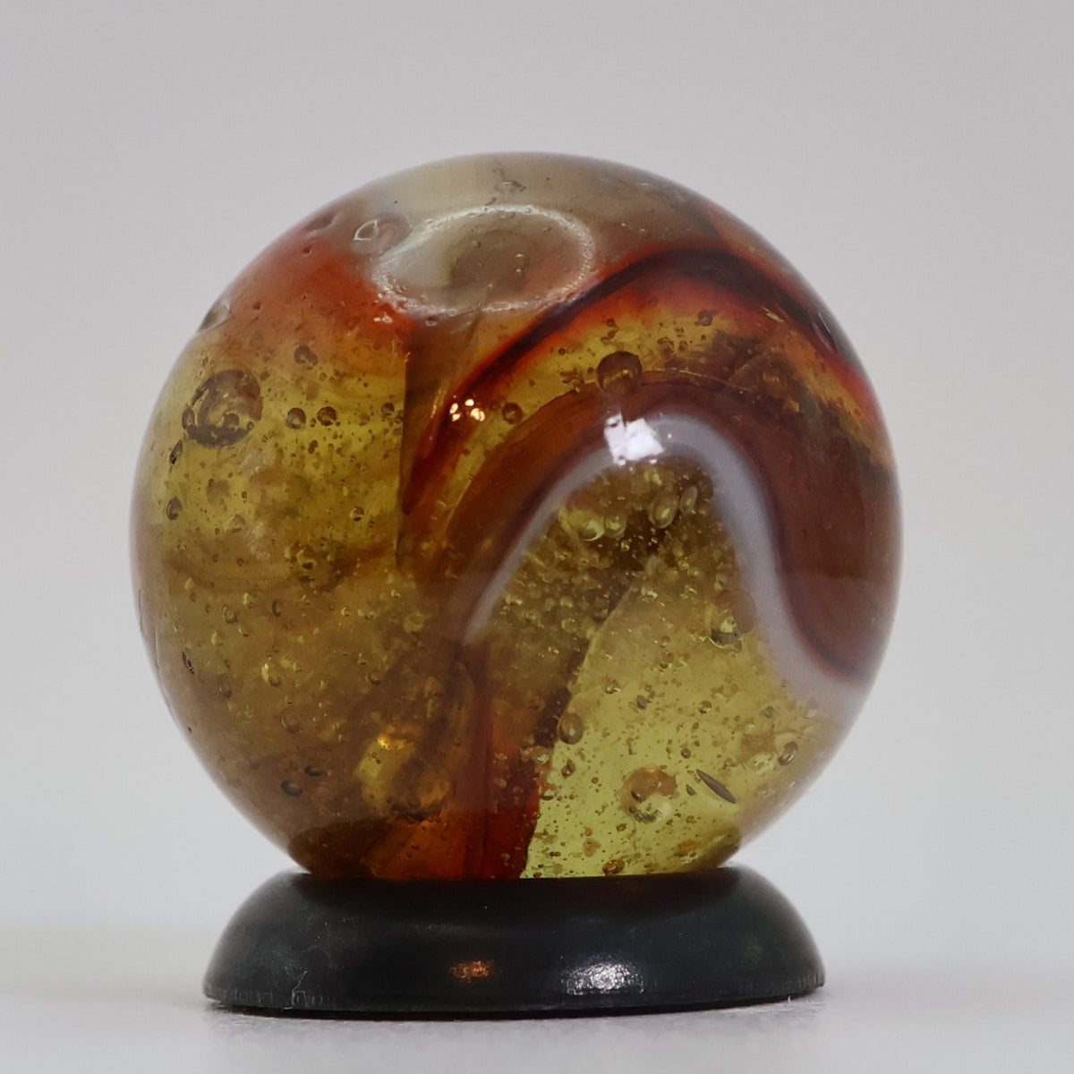 5/8" Peltier Rainbo Amber Based Burnt Sunset NM+