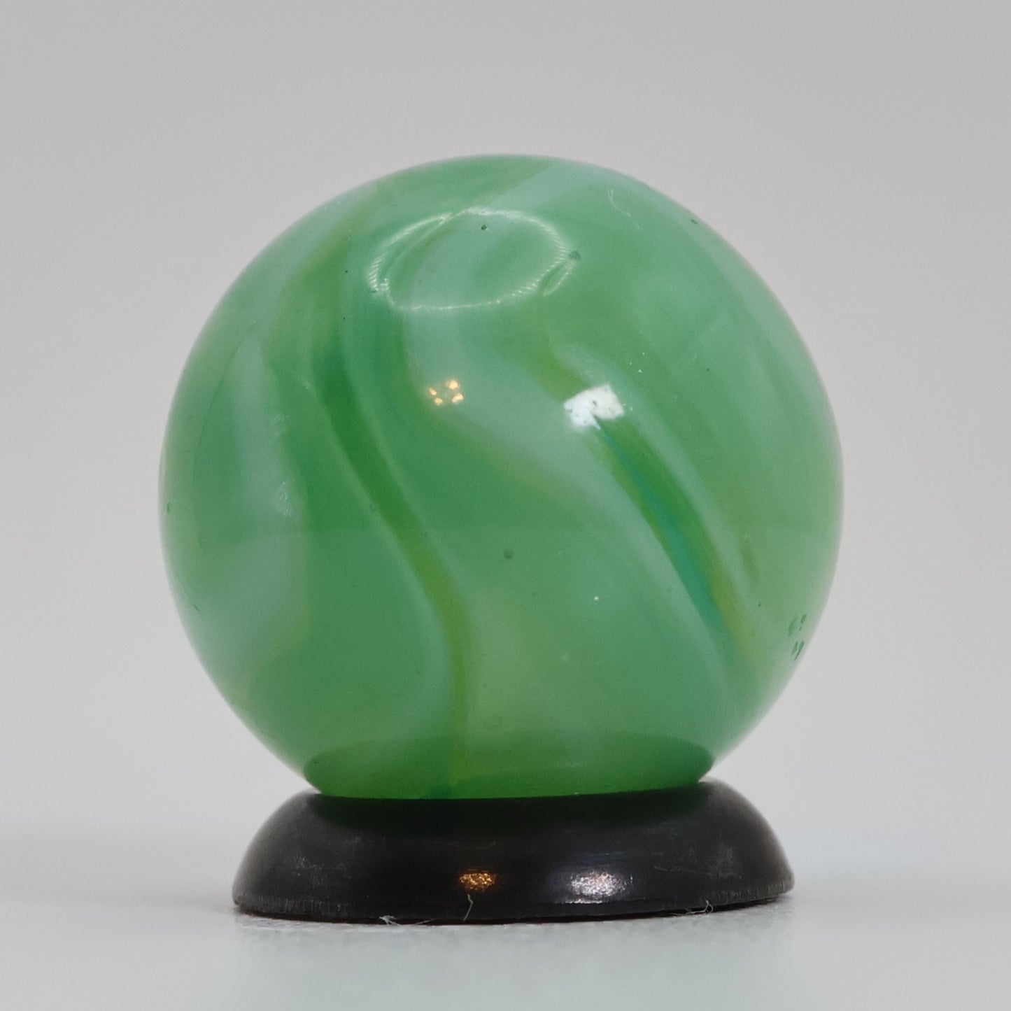 5/8" Swirl Marble Gorgeous Translucent Green MINT