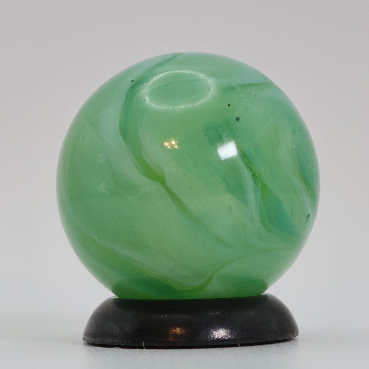 5/8" Swirl Marble Gorgeous Translucent Green MINT