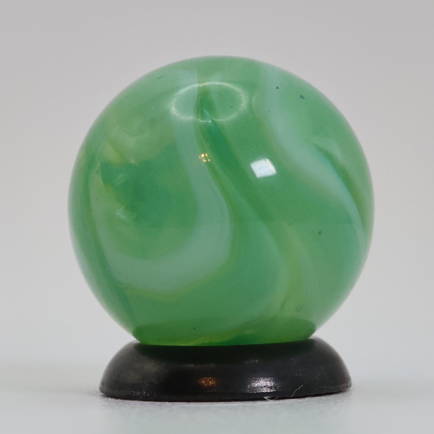 5/8" Swirl Marble Gorgeous Translucent Green MINT