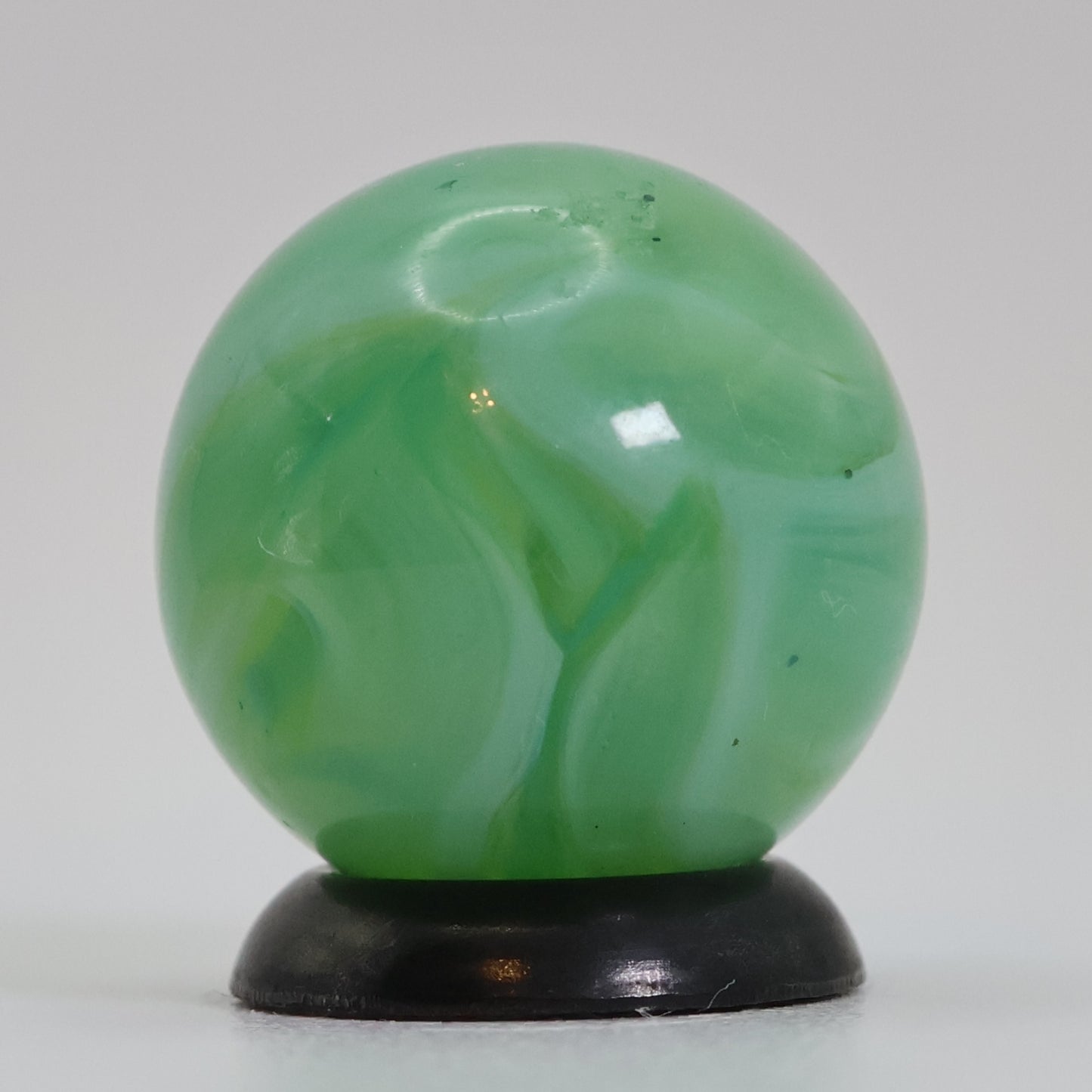 5/8" Swirl Marble Gorgeous Translucent Green MINT