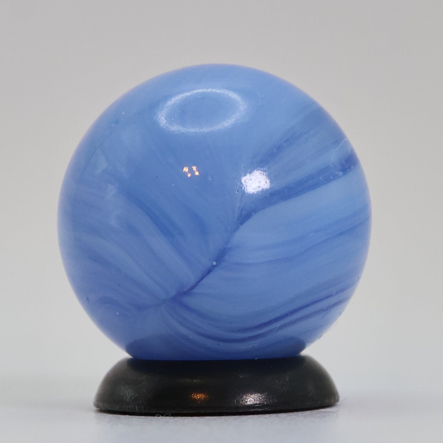 5/8" Vitro Agate Translucent Blue Patch Marble NM+