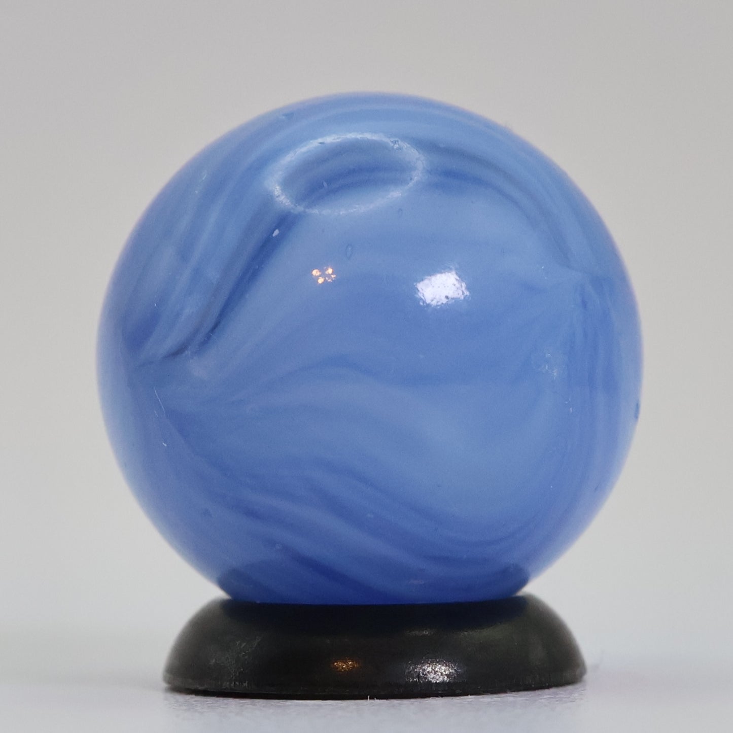 5/8" Vitro Agate Translucent Blue Patch Marble NM+