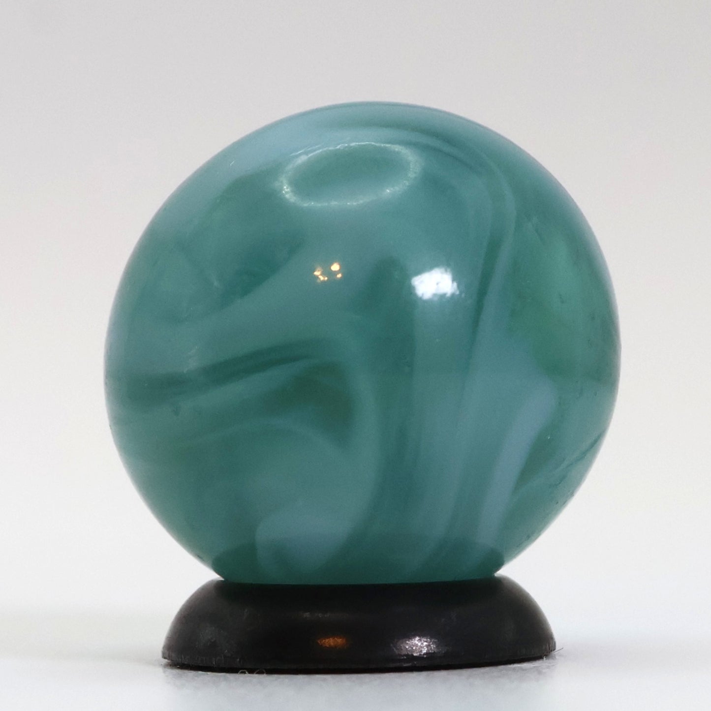 11/16" Swirl Marble Translucent Base Blue ribbons NM+