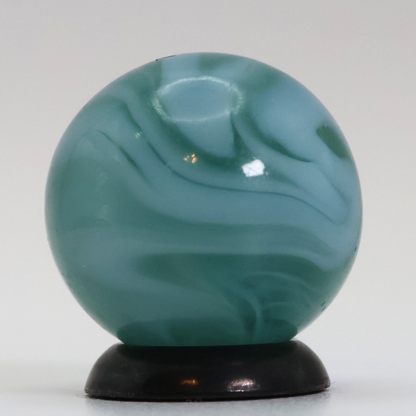 11/16" Swirl Marble Translucent Base Blue ribbons NM+