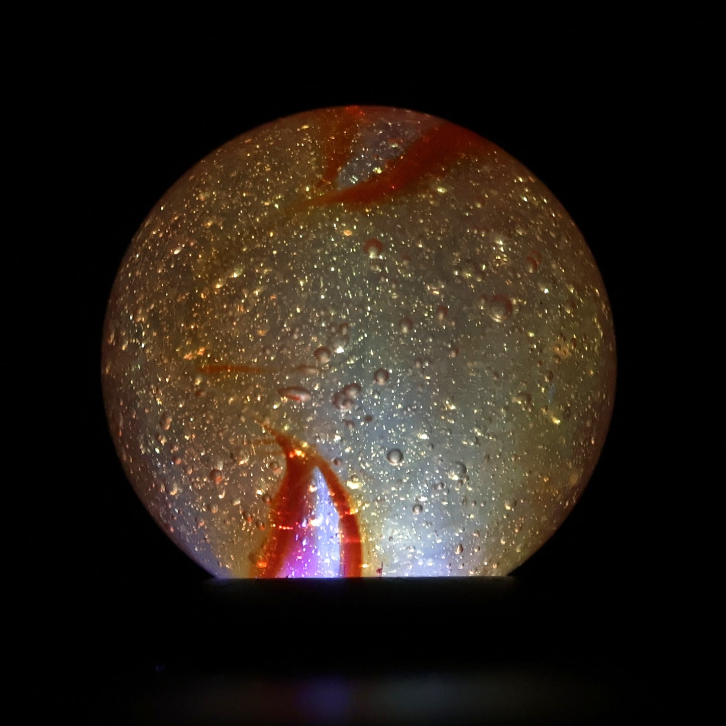 5/8" Peltier Rainbo Clear Based Orange M